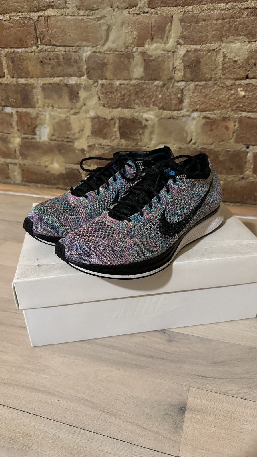 Nike Nike Flyknit Racer Multicolor 3.0 Size US 9.5 / EU 42-43 - 3 Thumbnail