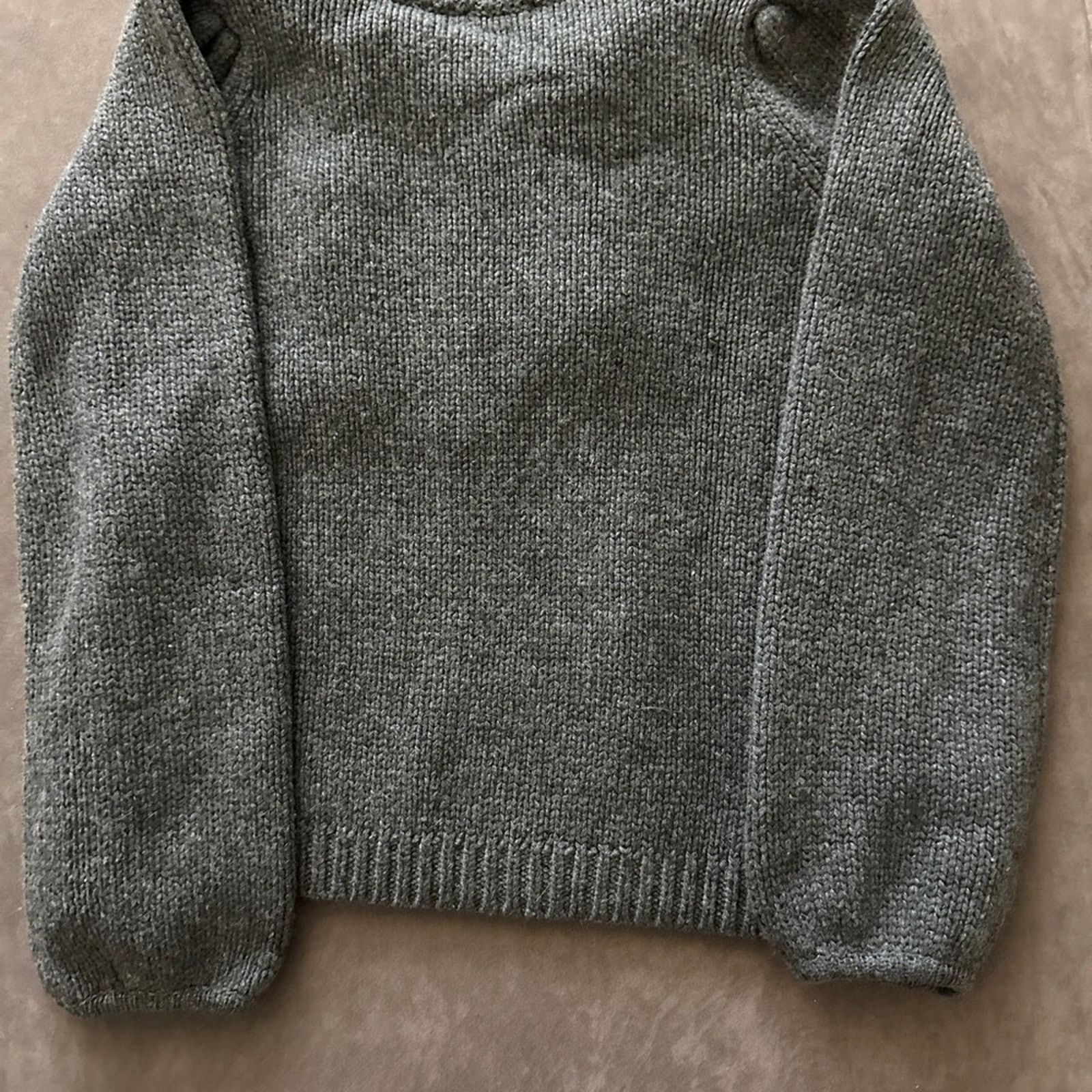 Campia Moda XS Moda International Gray Knit Cowl Sweater Size XS / US 0-2 / IT 36-38 - 4 Thumbnail
