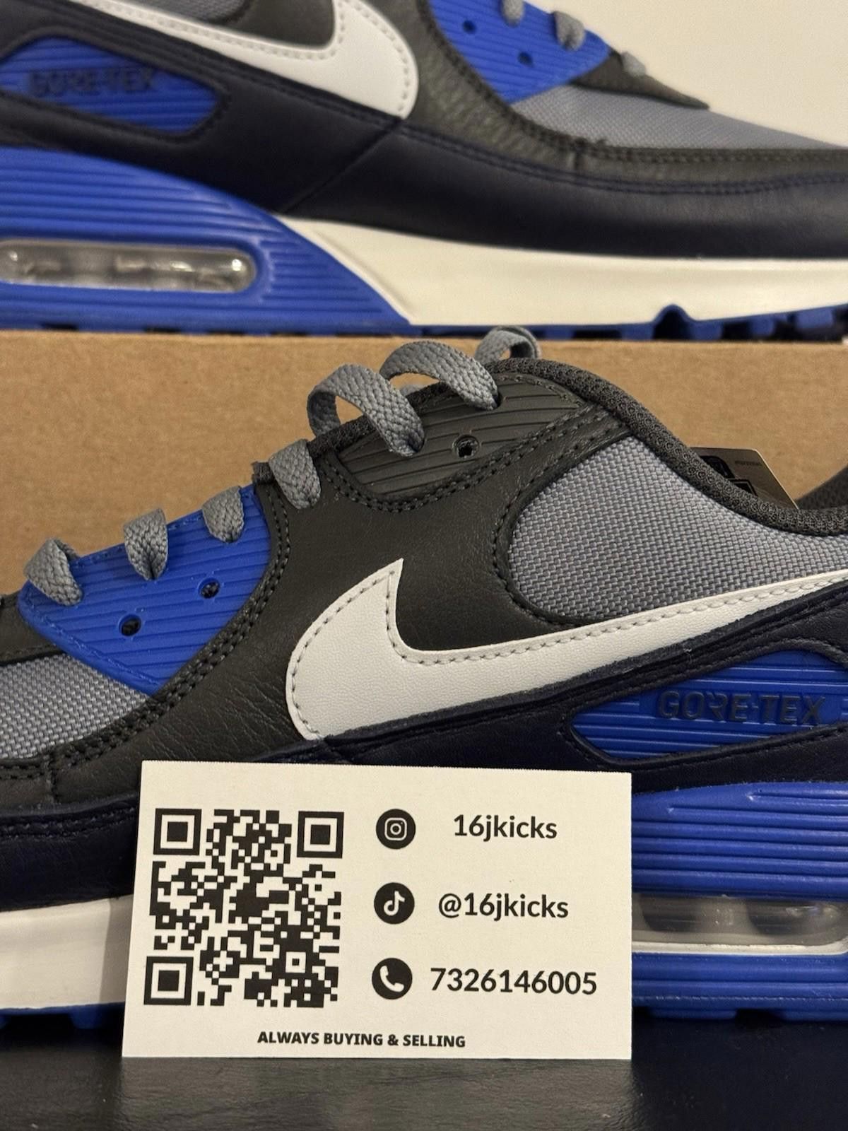 Nike Size 11.5 - Nike Air Max 90 GORE-TEX Racer Blue Size US 11.5 / EU 44-45 - 2 Thumbnail