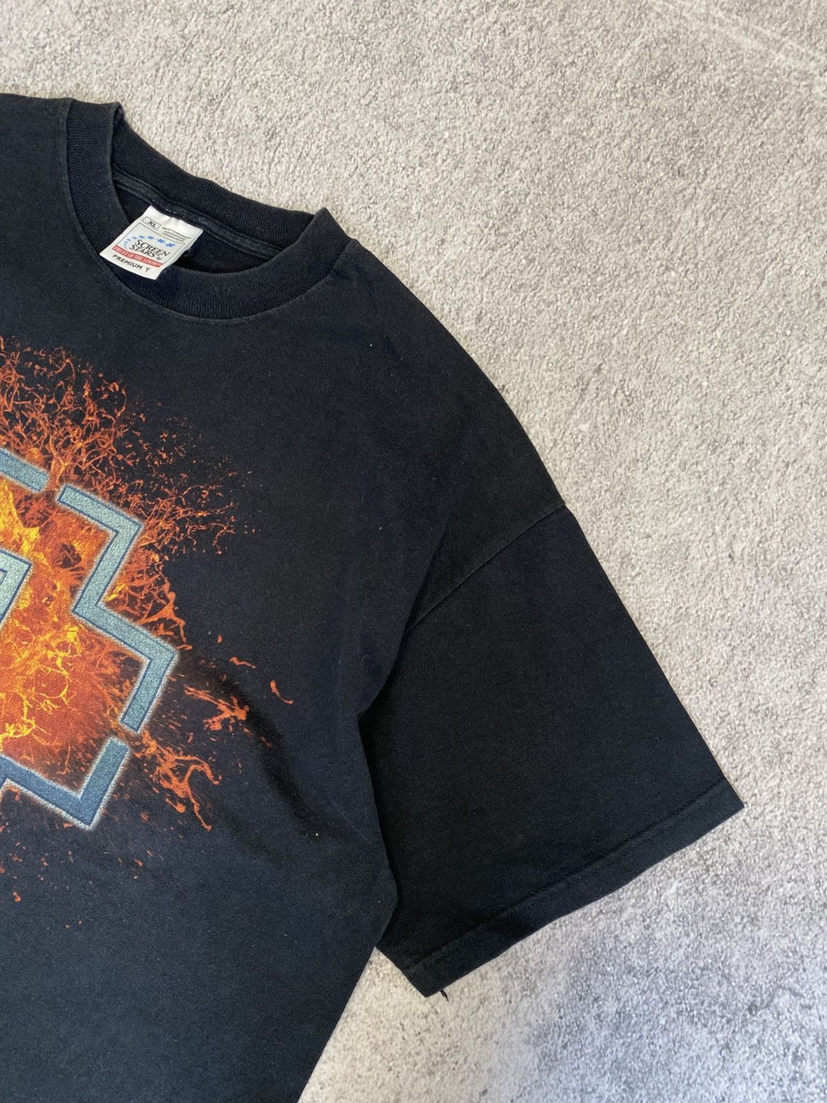 Band Tees × Vintage Vintage 90s Rammstein Band Logo Tee Screen Stars T-shirt Size US XL / EU 56 / 4 - 5 Thumbnail
