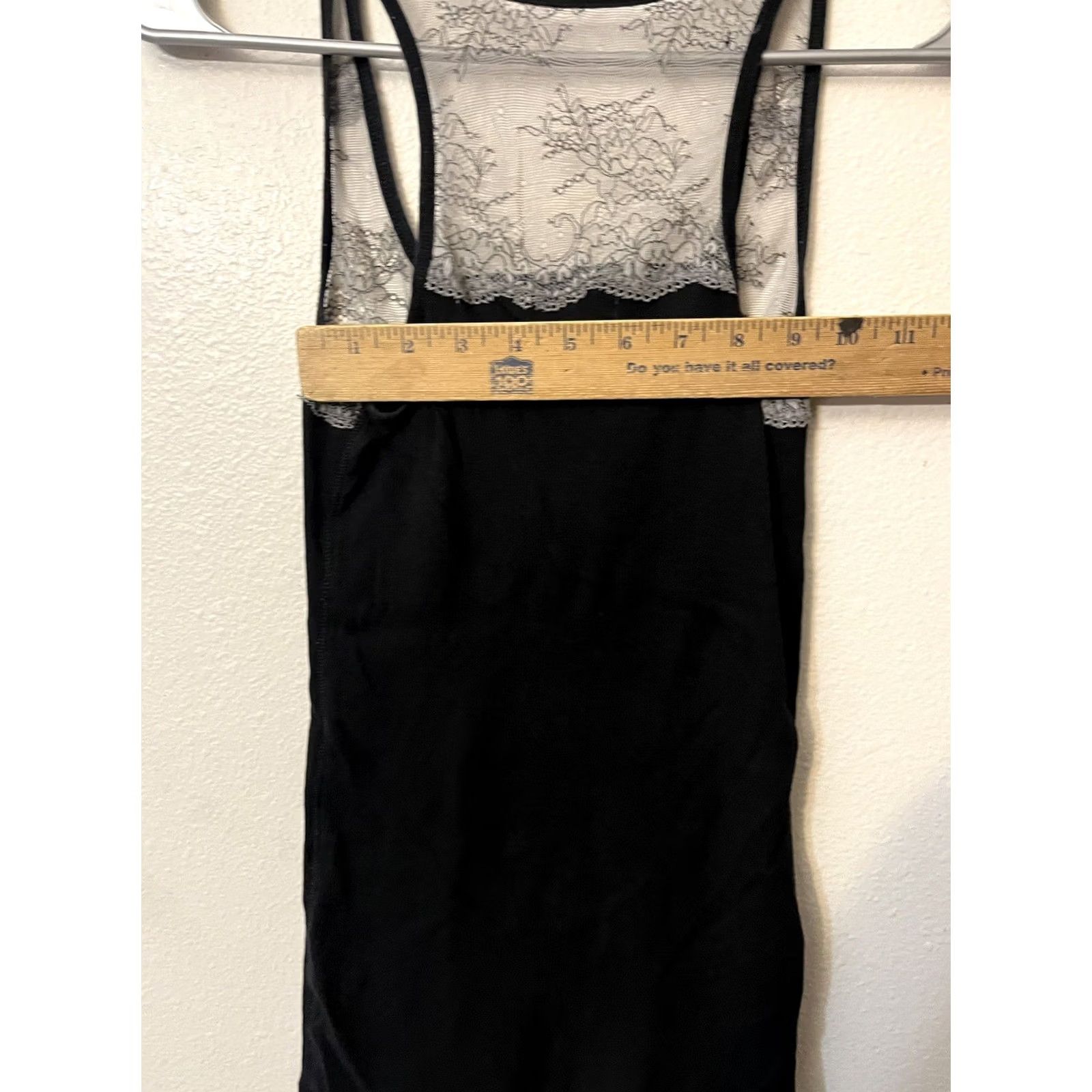 American Eagle Outfitters American Eagle Outfitters Top Womens S Black Rippenstricktop Spitze schwaz Size S / US 4 / IT 40 - 5 Thumbnail