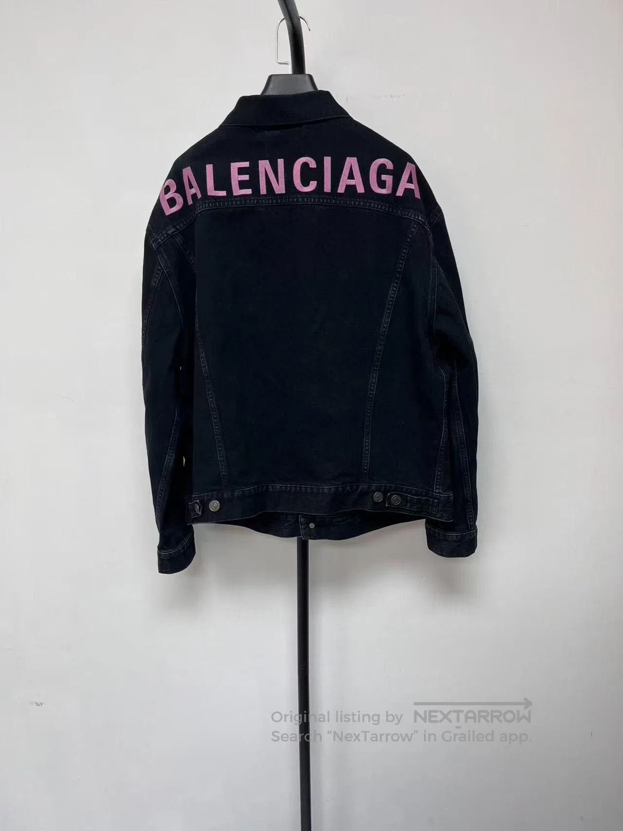 Balenciaga Balenciaga Women's Brand Letter Embroidered Denim Jacket. Size S / US 4 / IT 40 - 1 Thumbnail