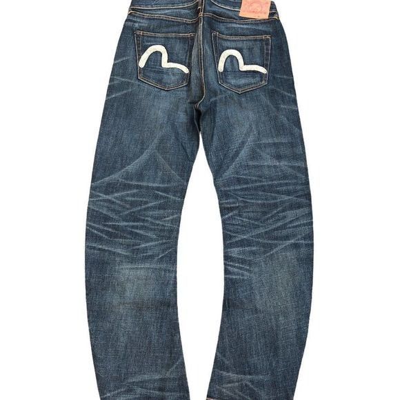 Evisu RARE Evisu Curved Leg Embroidered Jeans Size 36 Blue Size US 36 / EU 52 - 8 Thumbnail