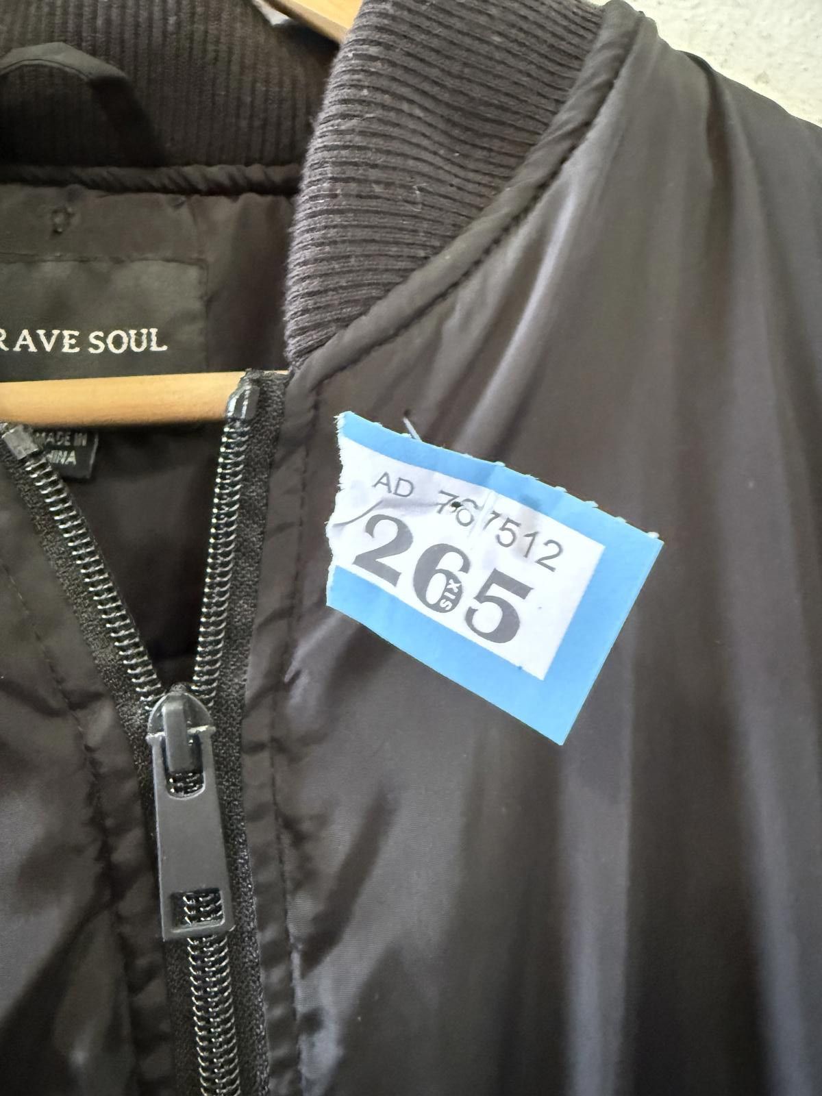 Brave Soul Brave Soul Men's Black Quilted Bomber Jacket XS Size US S / EU 44-46 / 1 - 2 Thumbnail