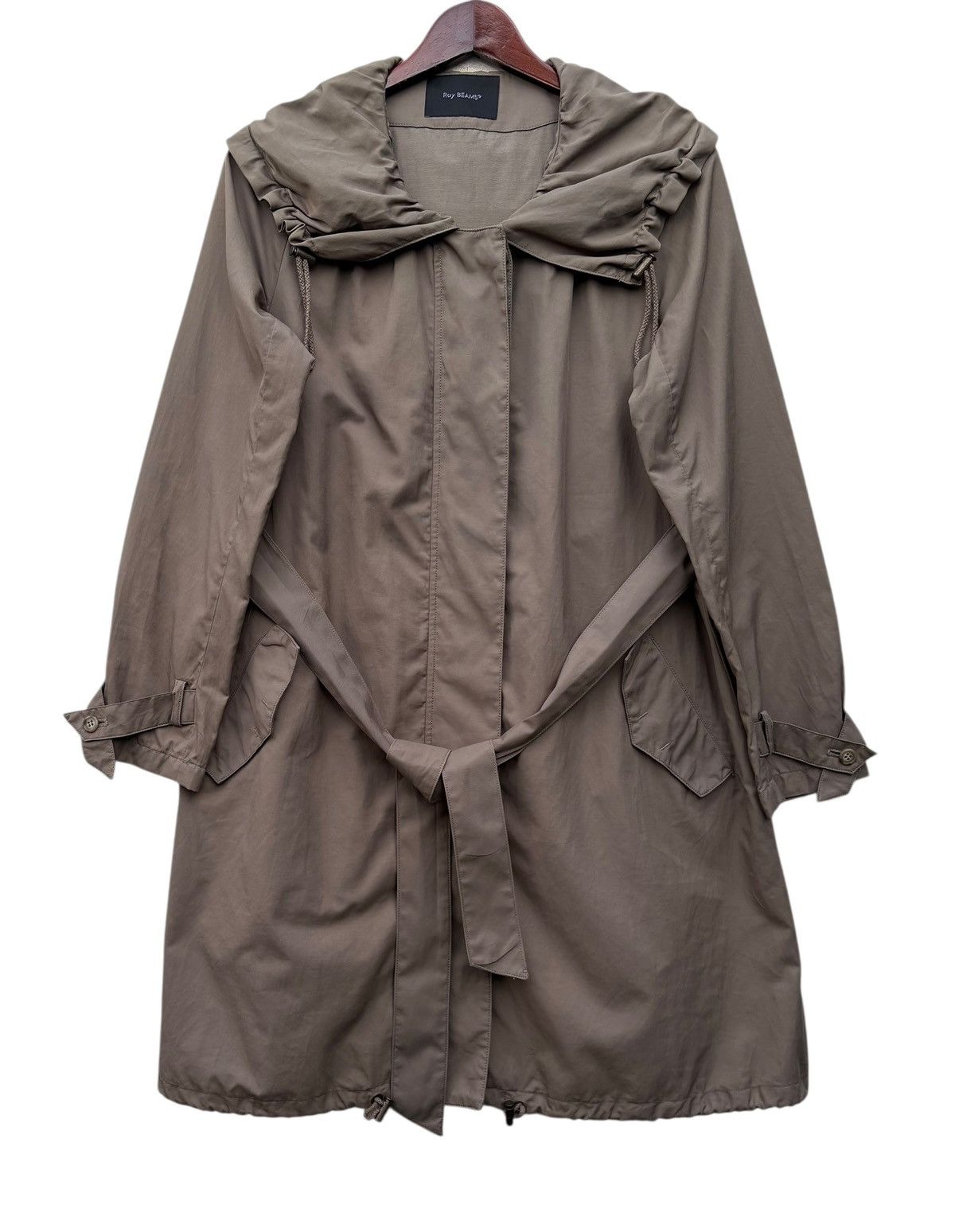 Beams Japan Ray Beams Big Collar Fashion Light Trench Coat Size M / US 6-8 / IT 42-44 - 2 Thumbnail