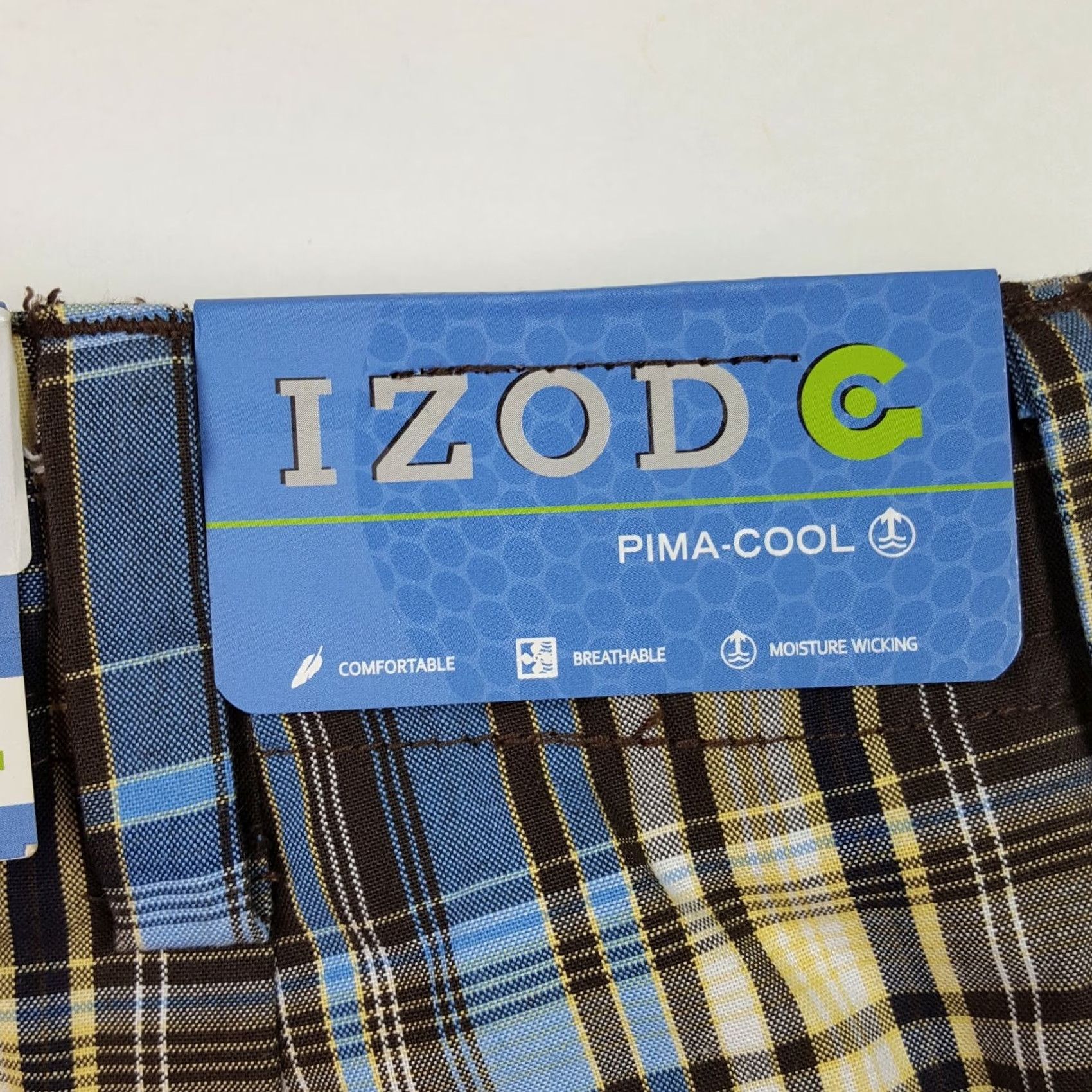 Izod IZOD Women's Size 6 Plaid Golf Chino Outdoor Shorts Athletic Blue Size 26" / US 2 / IT 38 - 6 Thumbnail