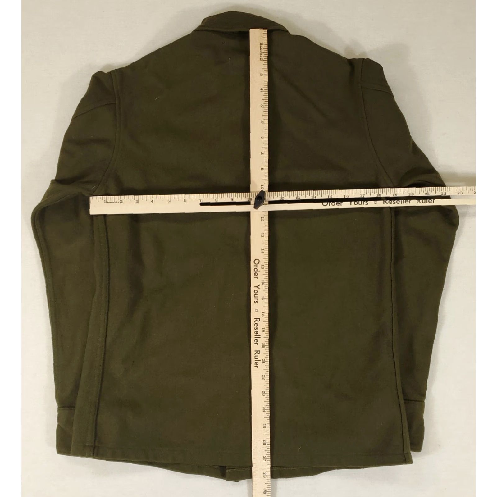 Olive VINTAGE US Army OG-108 Field Shirt Mens Small Olive Green Wool/ Nylon Button-Up Long Sleeve 60s Football Military Shirt Size US S / EU 44-46 / 1 - 4 Thumbnail