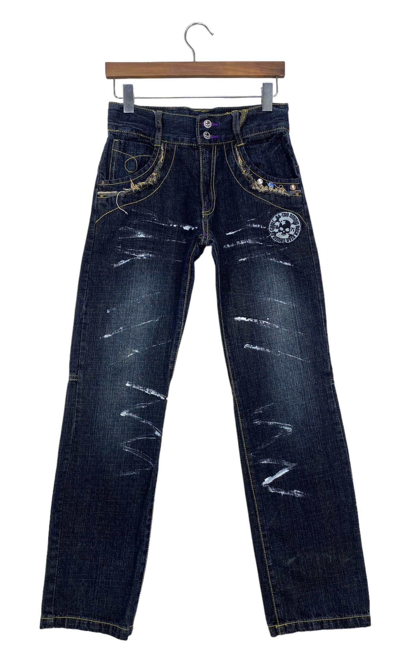 Japanese Brand Batsu Jeans Japanese Jeans Spellout Print Jeans Size US 28 / EU 44 - 2 Thumbnail