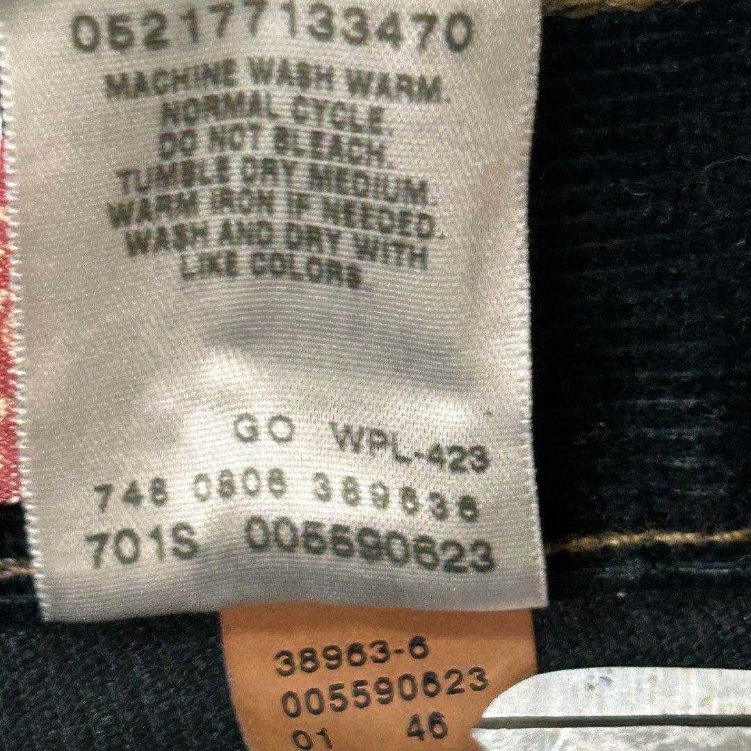 Levi's NWT Vintage Levi's Black Corduroy Pants 559 Relaxed Straight Size US 38 / EU 54 - 5 Thumbnail