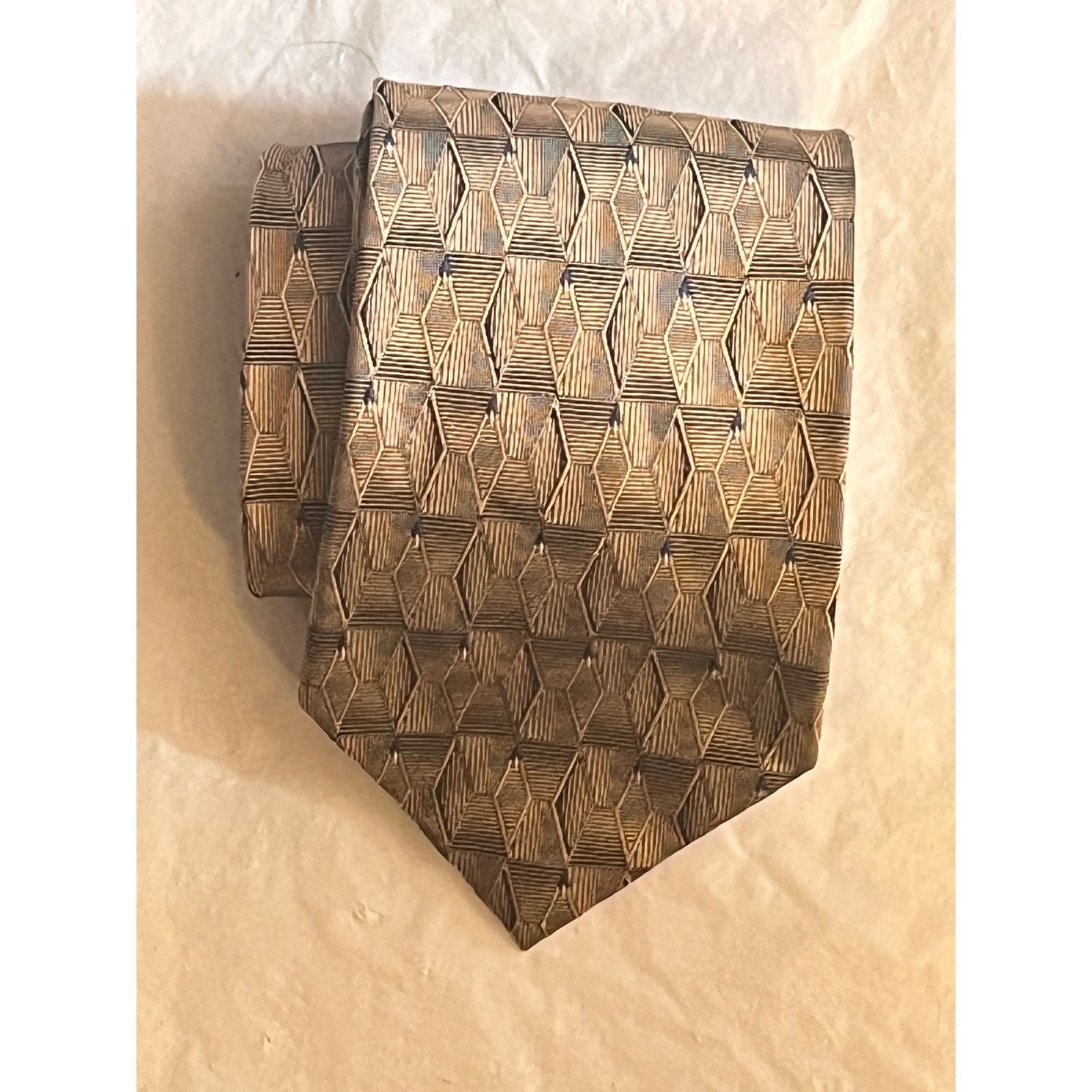 Other PRIVADO All Silk Tie - Golden Brown Hand Made Size ONE SIZE - 11 Thumbnail