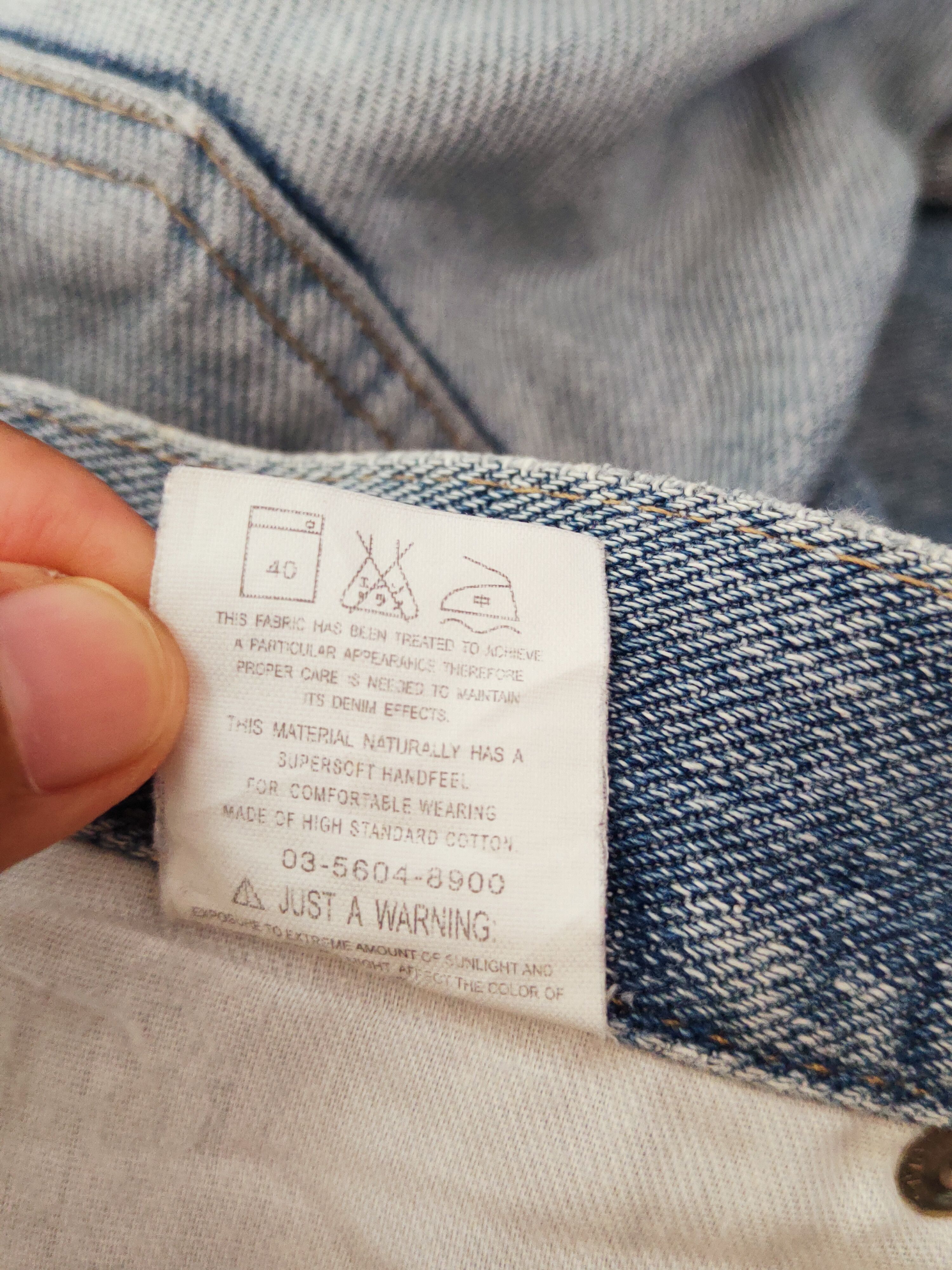 Japanese Brand Lee vintage blue Distressed Ripped Jeans #W652 Size US 32 / EU 48 - 17 Thumbnail