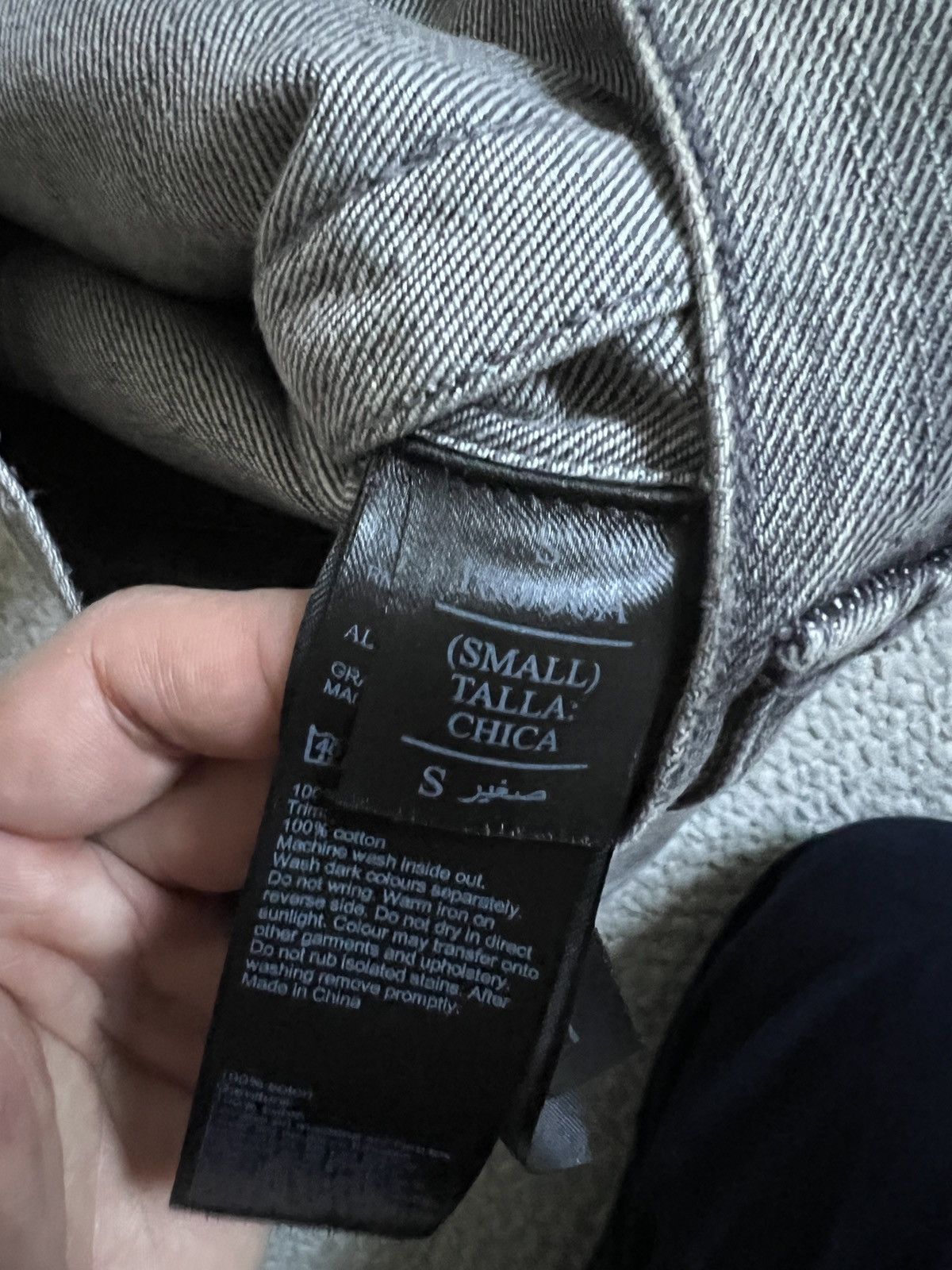 Allsaints AllSaints Grey Trucker Denim Jacket Size US S / EU 44-46 / 1 - 4 Thumbnail