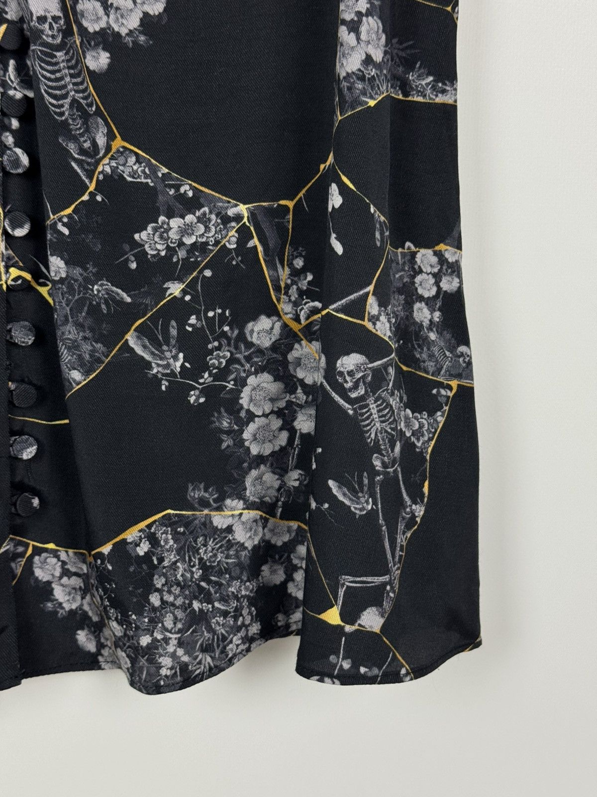 Allsaints AllSaints Demi Buruberu Floral Mid Dress Size S / US 4 / IT 40 - 8 Thumbnail