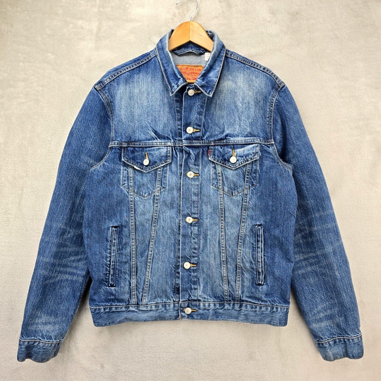 Levi's Levis Denim Jacket Mens Large Blue Type 3 Trucker Western Size US L / EU 52-54 / 3 - 1 Thumbnail