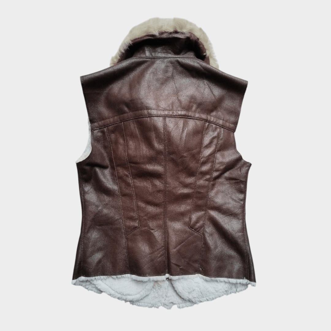 14th Addiction × If Six Was Nine × Le Grande Bleu (L.G.B.) Alto faux fur leather vest Size US S / EU 44-46 / 1 - 3 Thumbnail