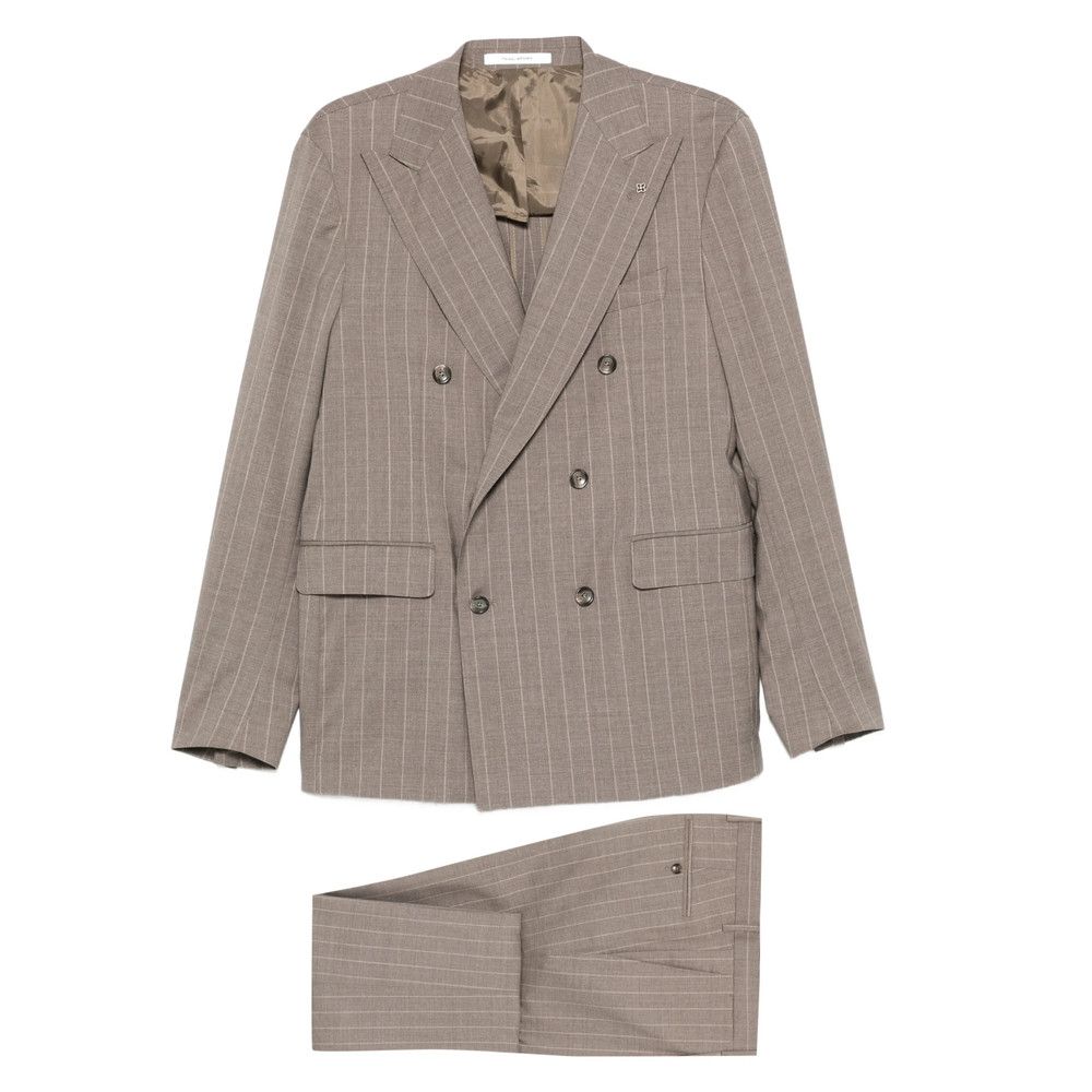 Tagliatore Tagliatore NEUTRALS Suits - Double Breasted Suits Size US L / EU 52-54 / 3 - 1 Thumbnail