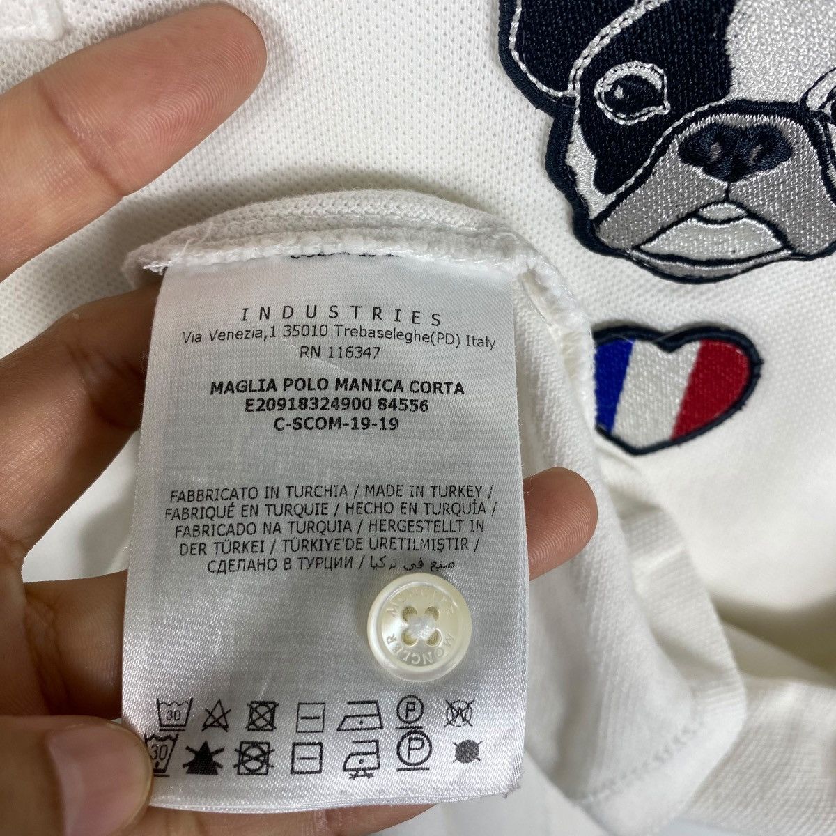 Moncler MONCLER Embroidey Logo Polo Shirt Extra Large Size Size US XL / EU 56 / 4 - 6 Thumbnail