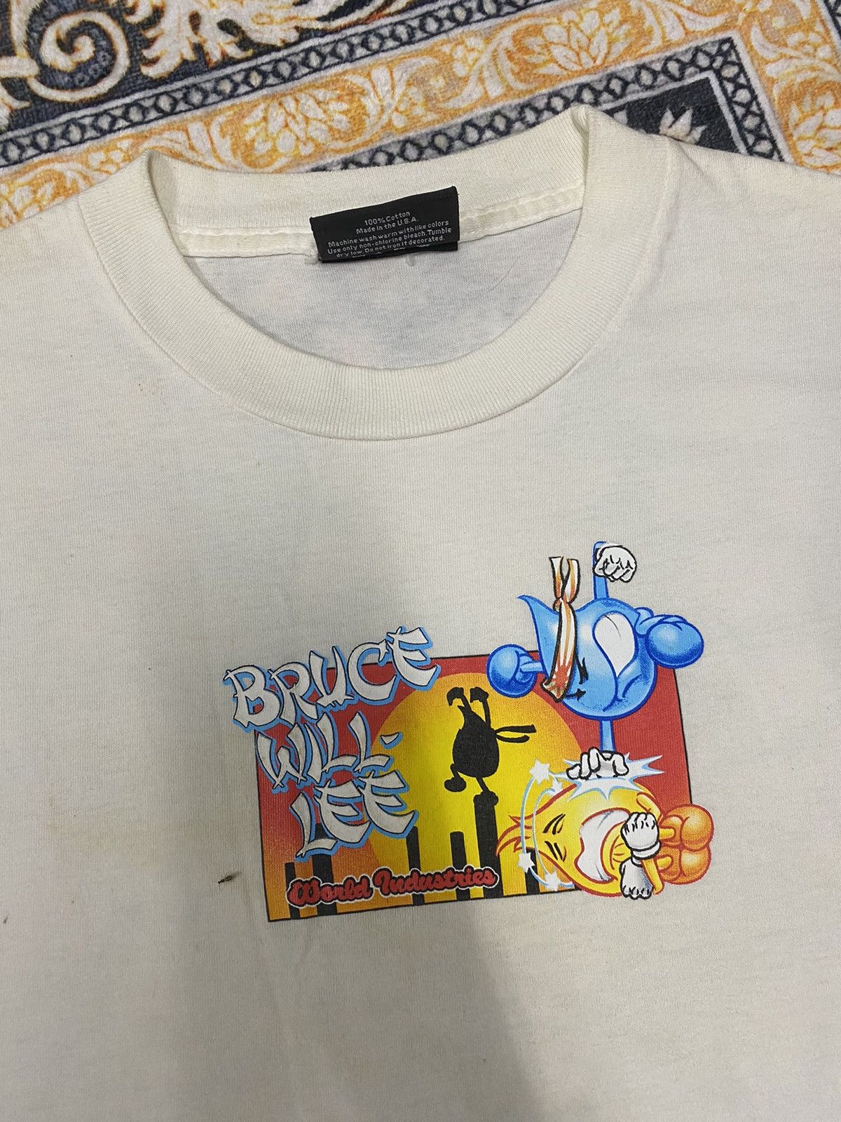 Vintage × World Industries VINTAGE SKATEBOARDS WORLD INDUSTRIES BRUCE WILL LEE RARE TEE Size US M / EU 48-50 / 2 - 2 Thumbnail