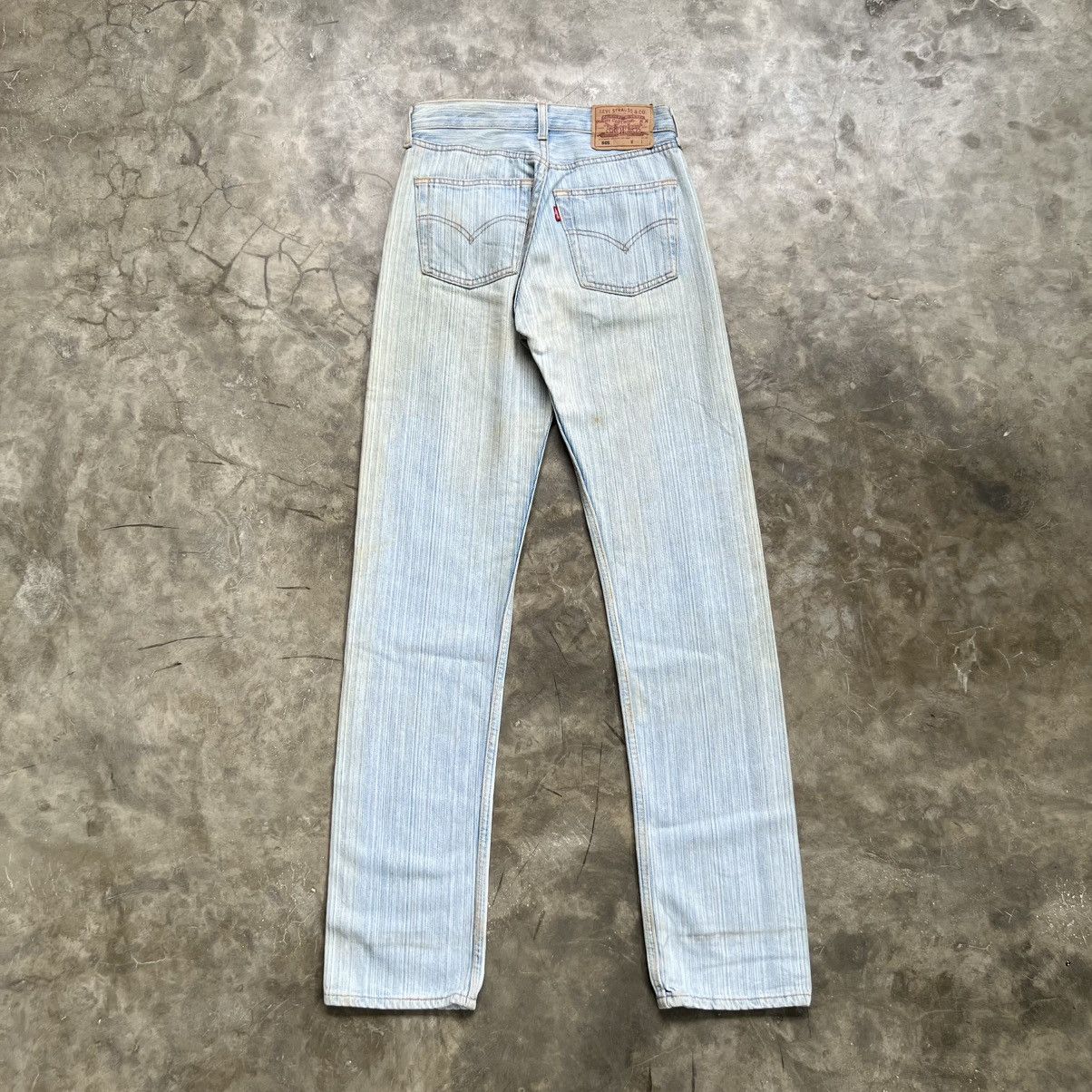 Levi's Vintage Levi’s Light Wash Fade Straight Fit Jeans Size US 27 - 2 Thumbnail