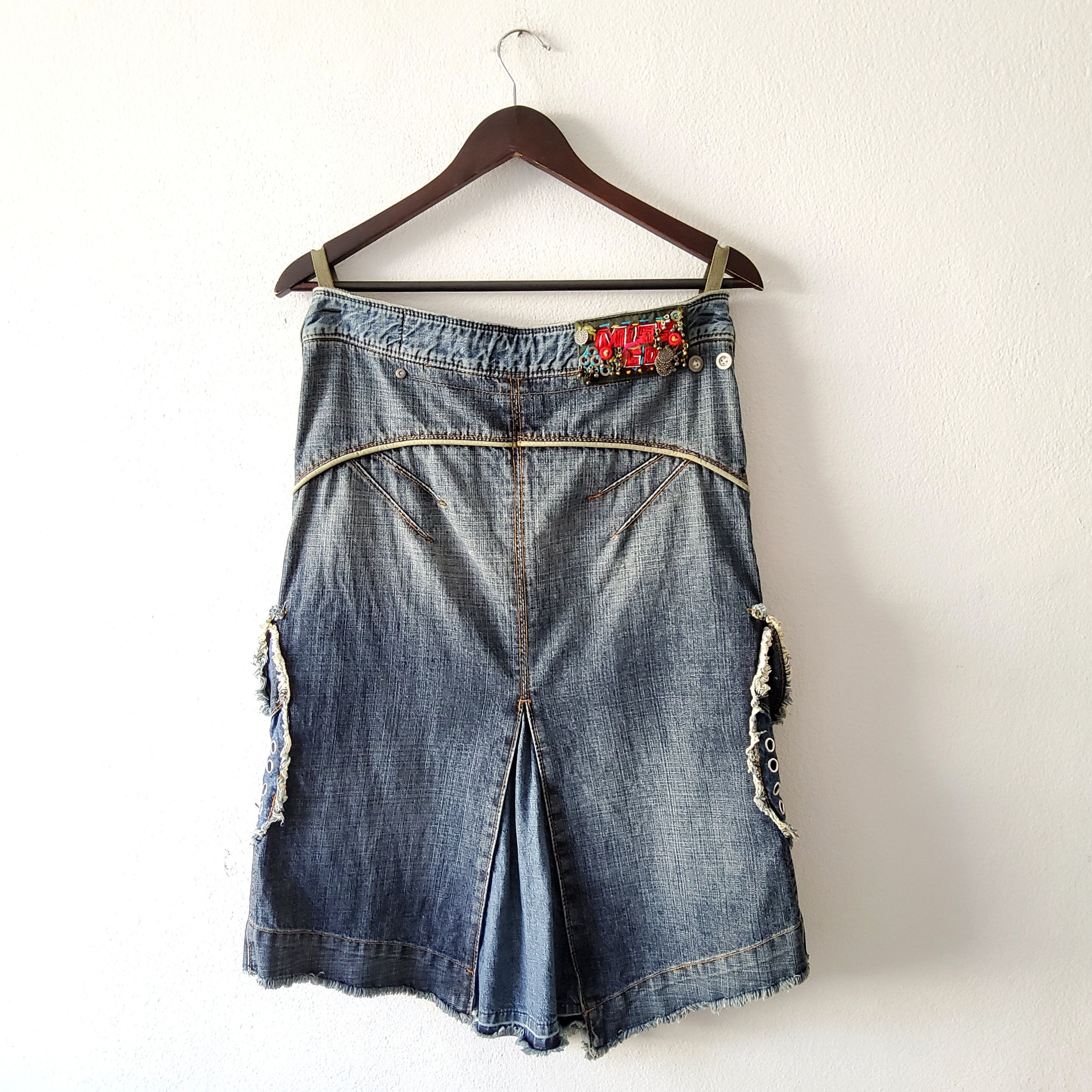 Miss Sixty Miss Sixty vintage y2k grunge cargo low rise denim skirt Size 32" / US 10 / IT 46 - 8 Thumbnail