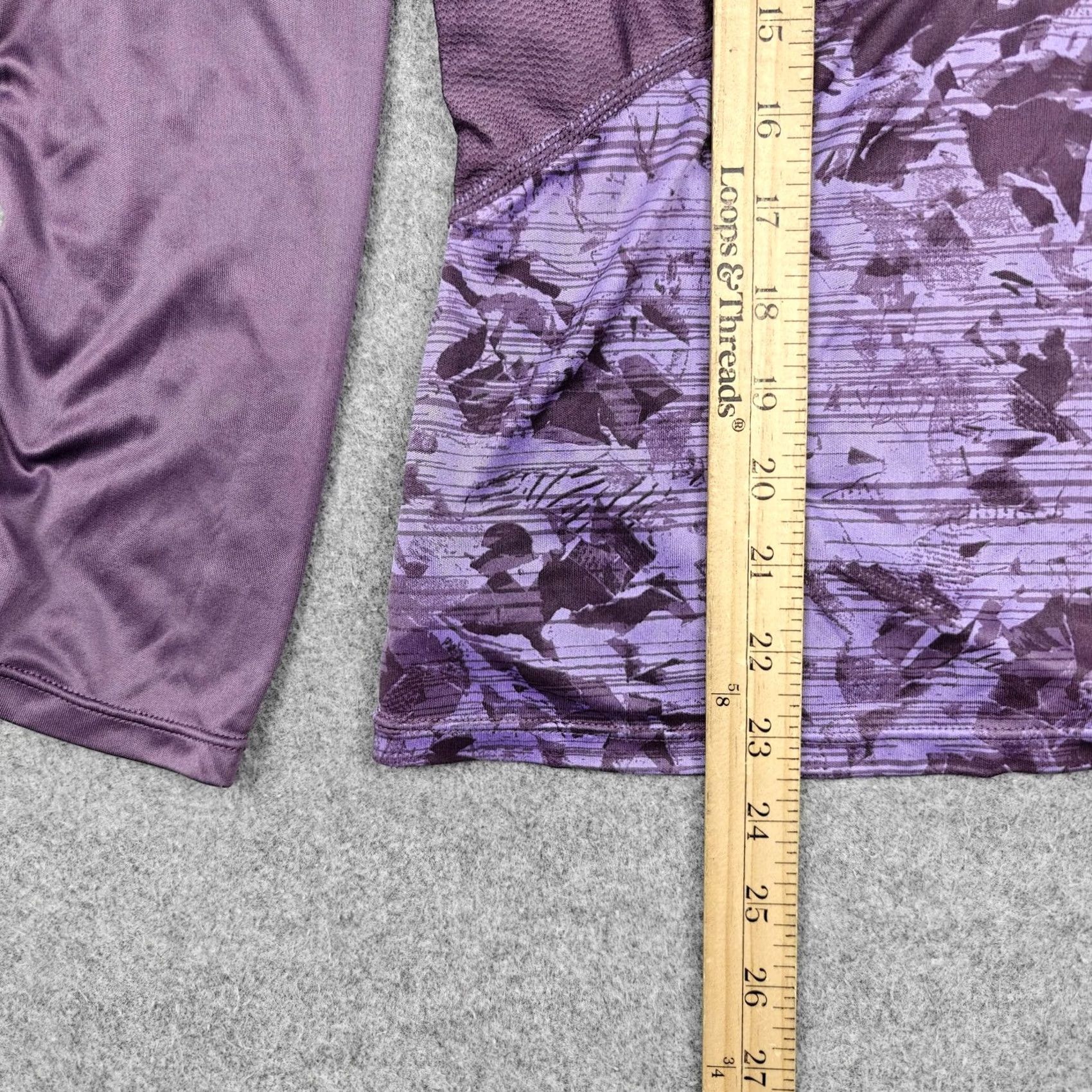 Marmot Marmot Womens Medium Purple Camo Long Sleeve Raglan Running Hiking Active Shirt Size M / US 6-8 / IT 42-44 - 7 Thumbnail