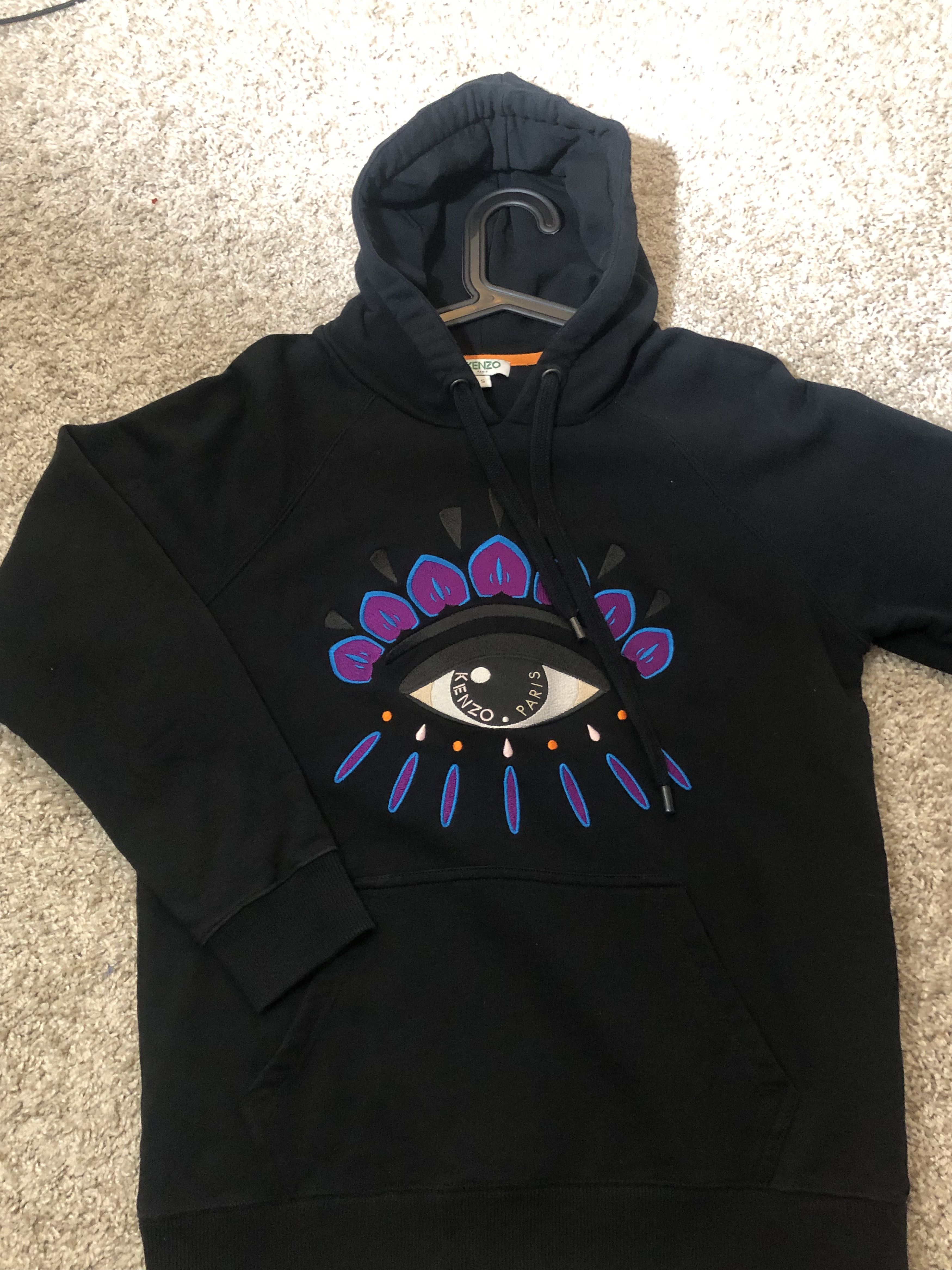 Kenzo KENZO Eye Hoodie Sweatshirt Black Grailed