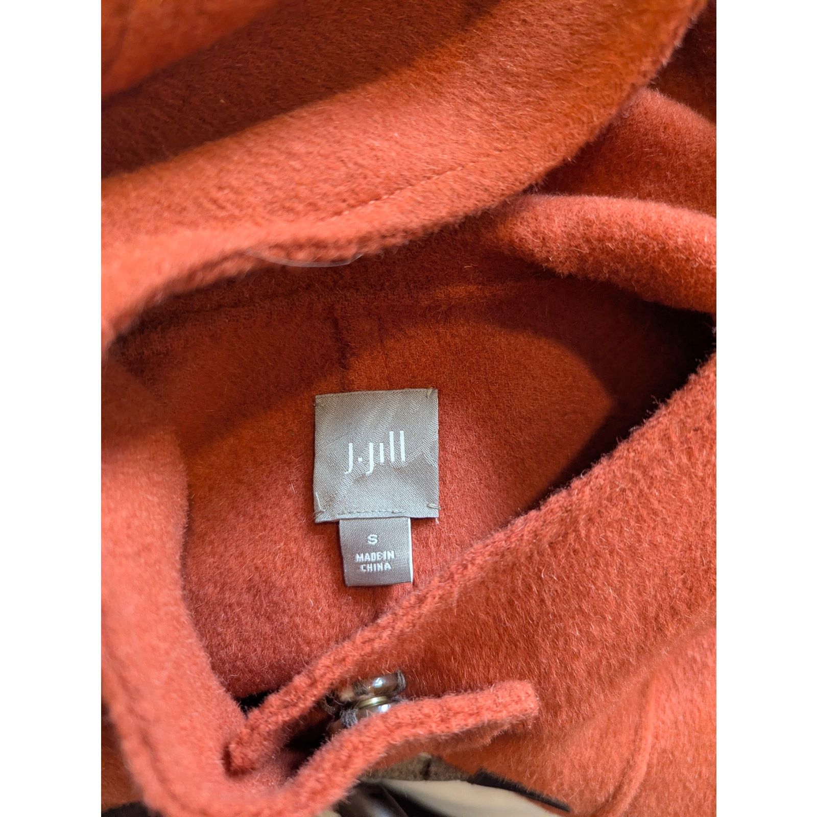 J. Jill J. Jill Wool Angora Rabbit Hair Russet Toggle Coat Small Size S / US 4 / IT 40 - 6 Thumbnail