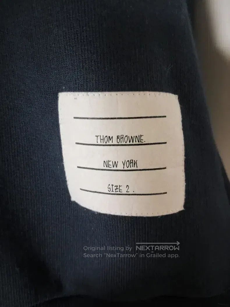 Thom Browne Thom Browne Navy blue three-stripe sweatshirt Size US M / EU 48-50 / 2 - 4 Thumbnail