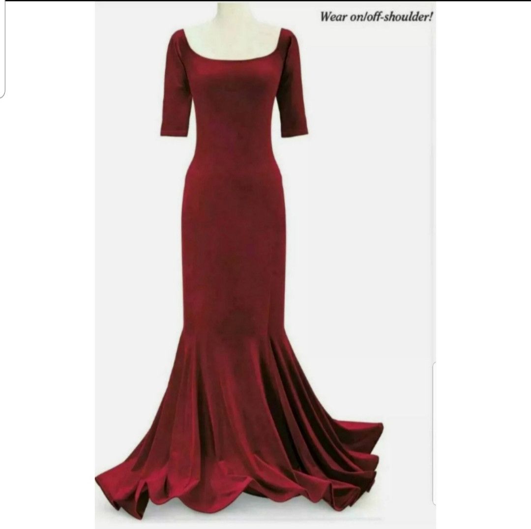 Other PYRAMID COLLECTION RED VELVET GOTHIC DRESS MERMAID TAIL M Size M / US 6-8 / IT 42-44 - 2 Thumbnail