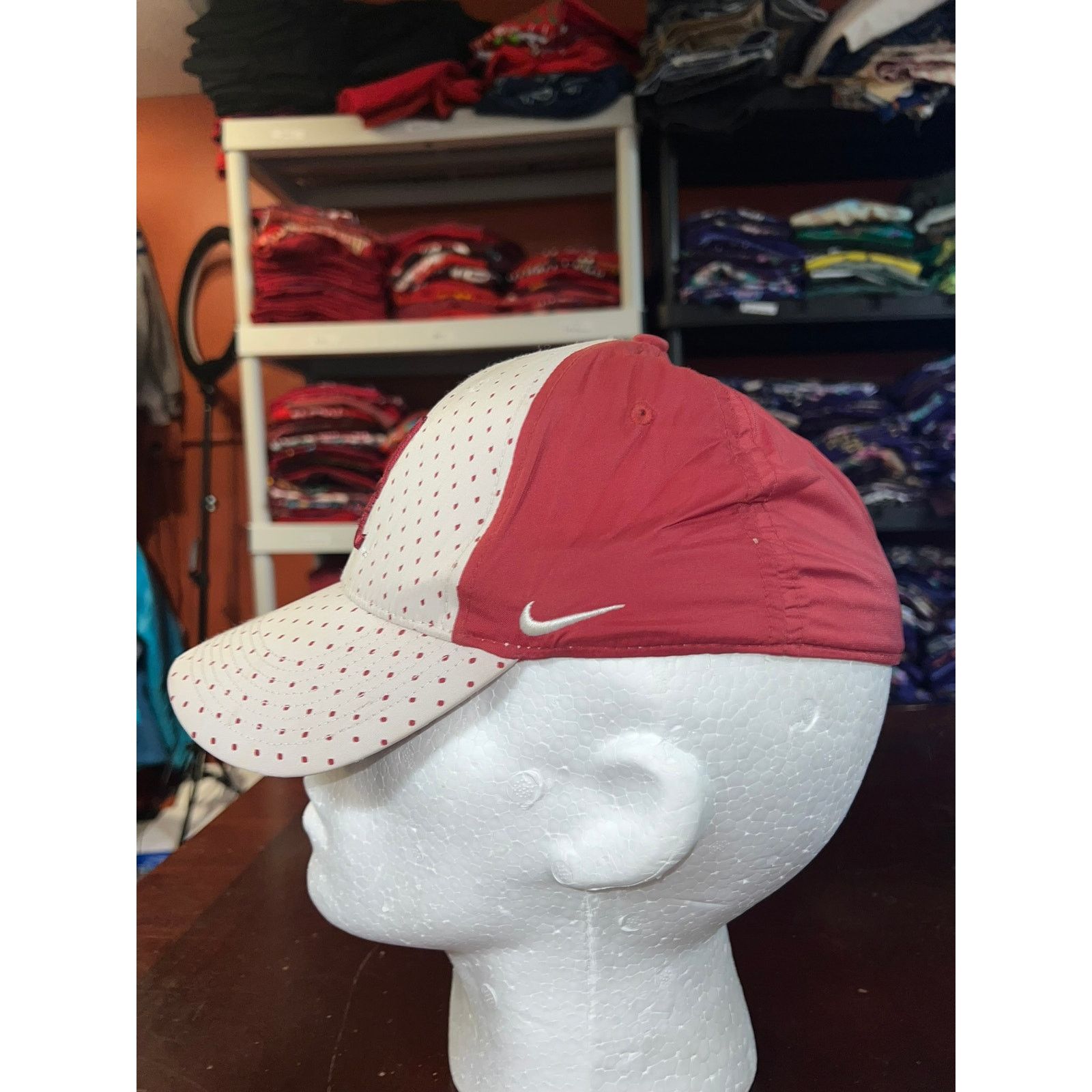 Nike Nike Alabama Crimson Tide Hat White Red College University Size ONE SIZE - 3 Thumbnail