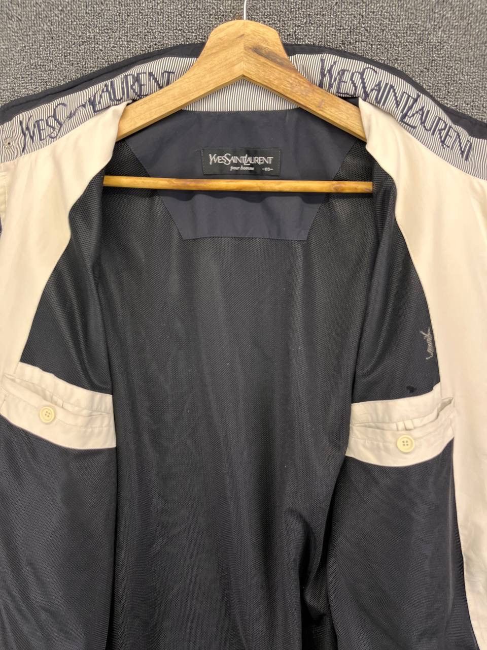Yves Saint Laurent Vintage Yves Saint Laurent Luxury Zip Up Trashed Jacket Size US M / EU 48-50 / 2 - 6 Thumbnail