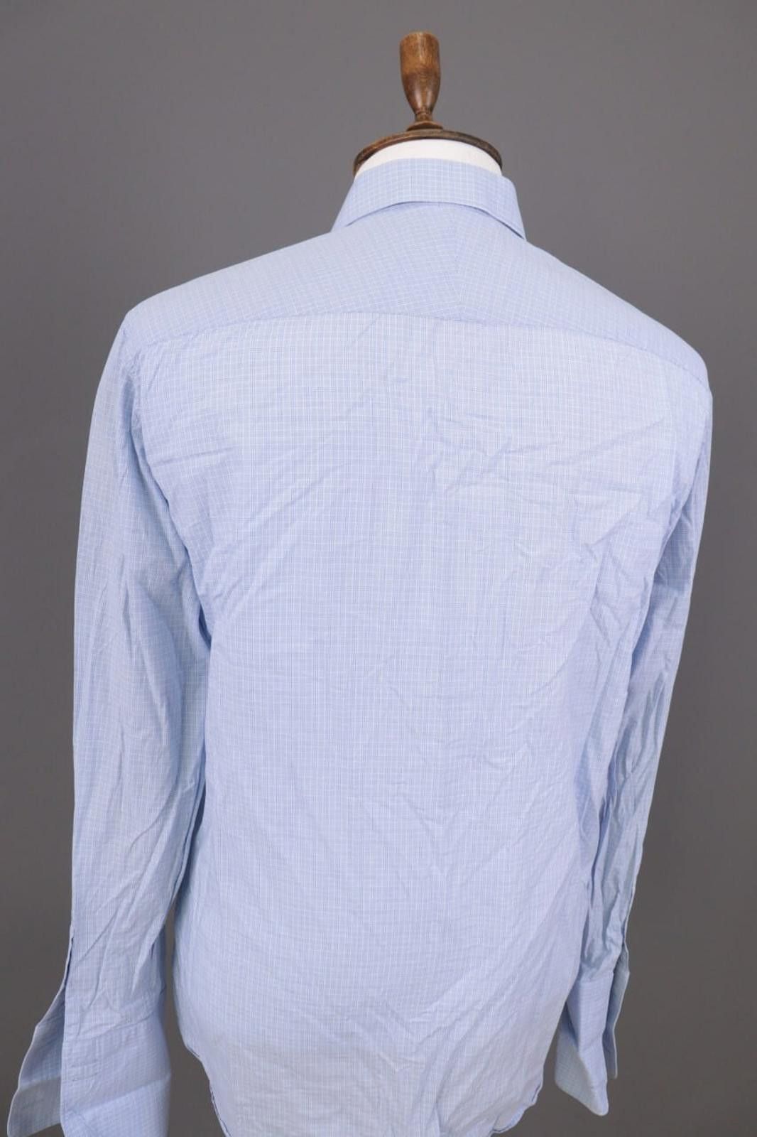 Gieves & Hawkes Gieves & Hawkes Blue Check Dress Shirt Size 41 / 16 Size US M / EU 48-50 / 2 - 12 Thumbnail