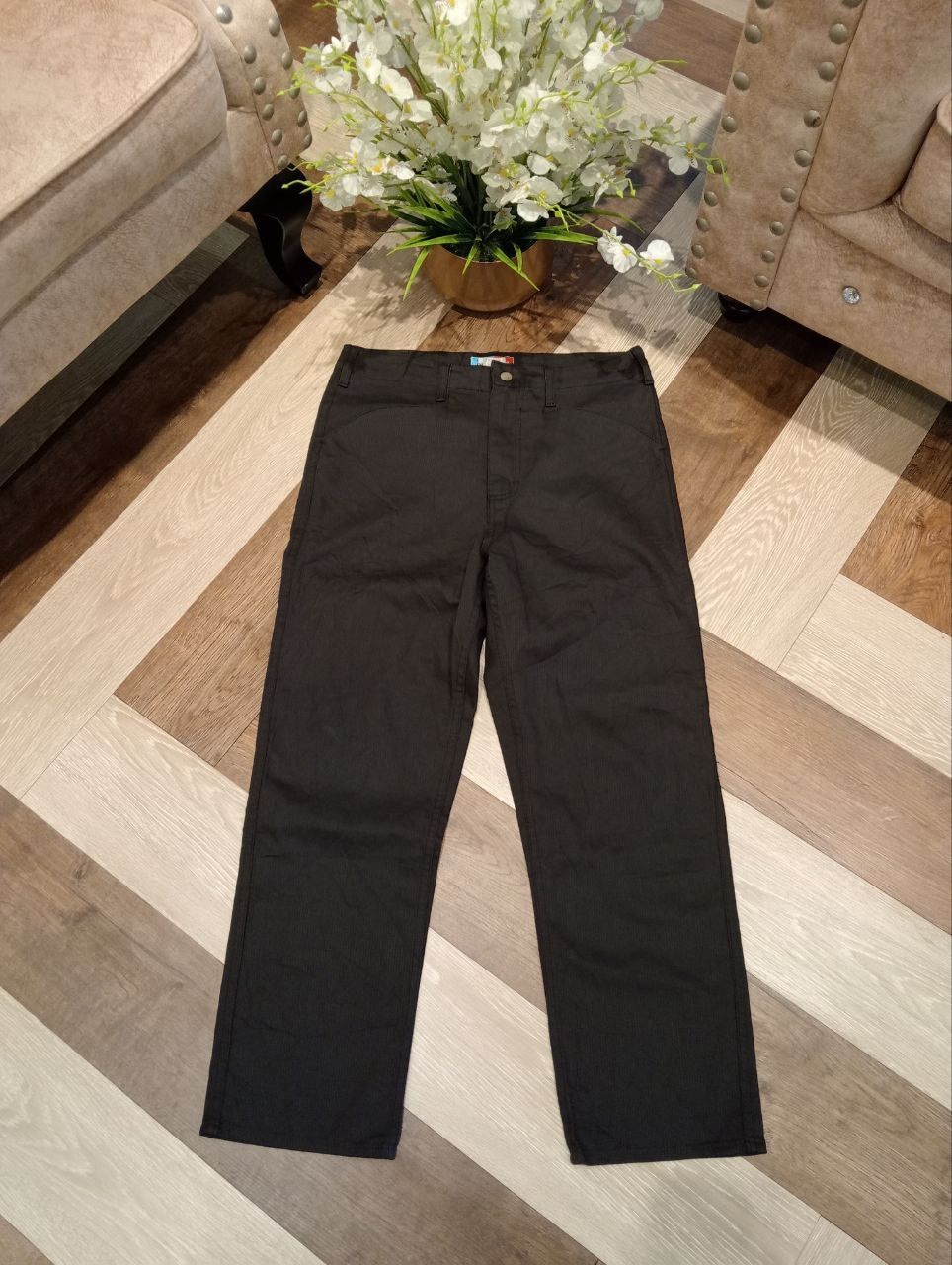 Monitaly MONITALY VINTAGE COTTON PANTS - SIZE 30 BLACK Size US 30 / EU 46 - 1 Thumbnail