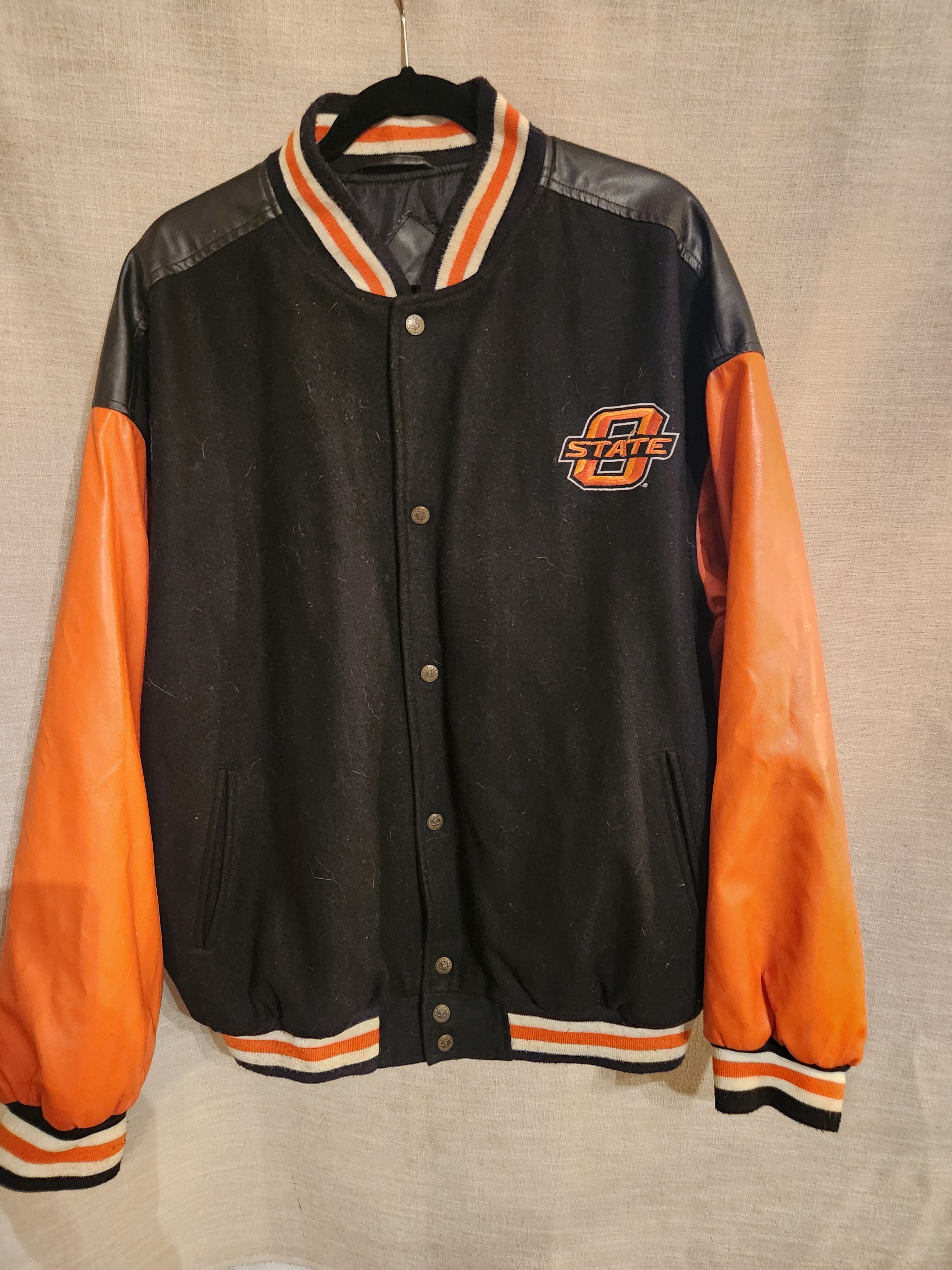 Steve And Barrys Vintage Oklahoma State Varsity Jacket Size US XL / EU 56 / 4 - 1 Thumbnail