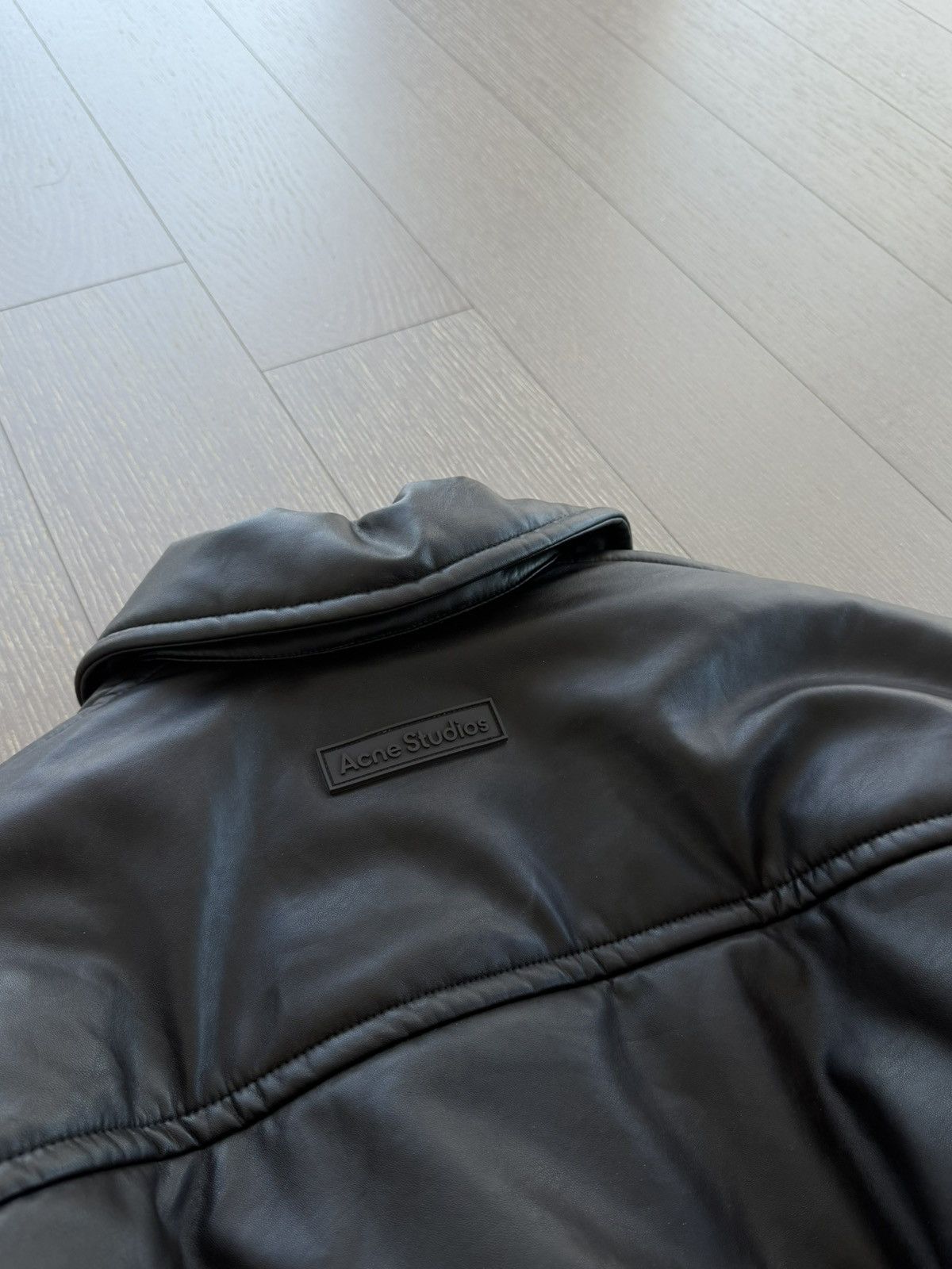 Acne Studios Acne Studios Oversized Dark Brown Leather-Look Bomber Jacket Size XS / US 0-2 / IT 36-38 - 5 Thumbnail
