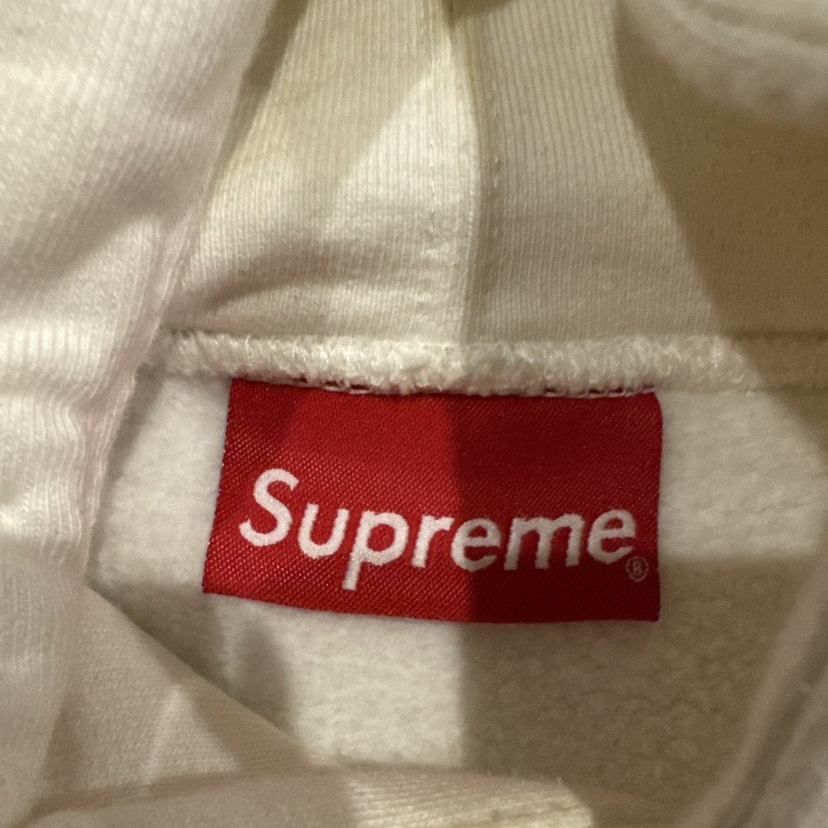 Supreme FW19 Supreme Text Rib Hooded sweatshirt Size M White Hoodie Size US M / EU 48-50 / 2 - 3 Thumbnail