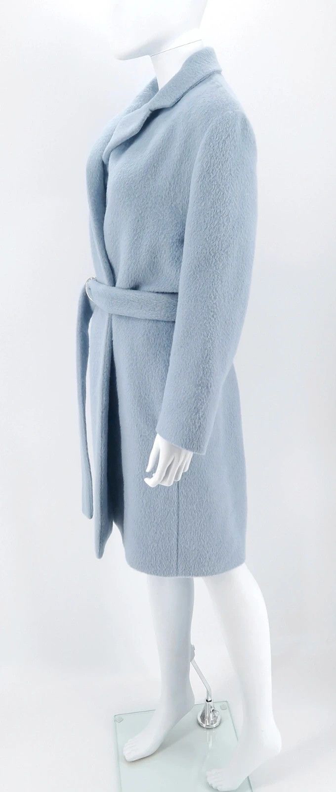 Acne Studios Acne Studios Elga Hairy Coat in Baby Blue Alpaca Size XS / US 0-2 / IT 36-38 - 6 Thumbnail