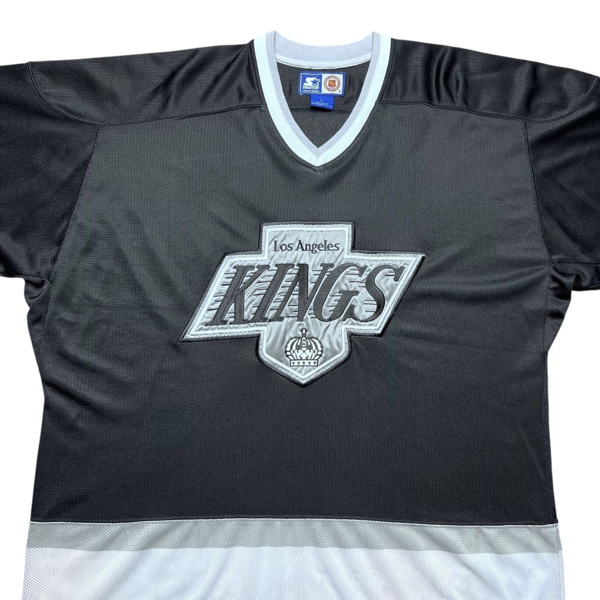 Starter 1990s NHL Los Angeles Kings Starter Black Spell Out Jersey Size US L / EU 52-54 / 3 - 4 Thumbnail