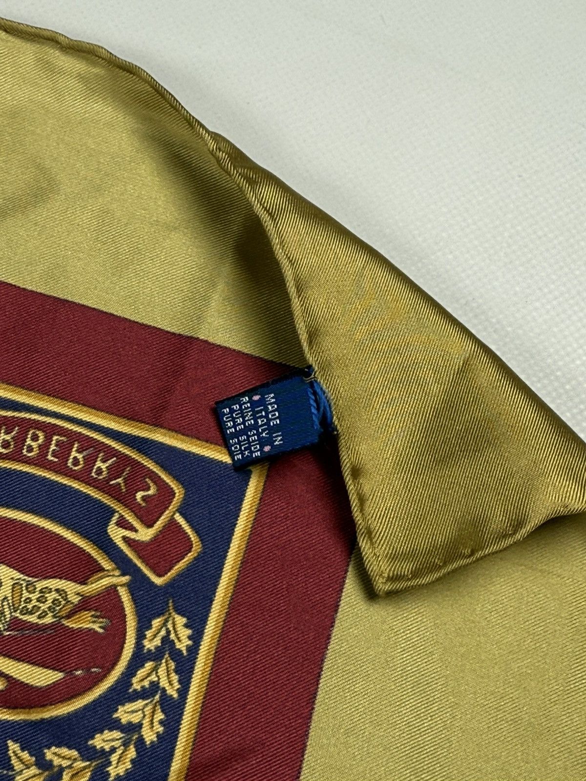 Burberry Burberry’s VTG Silk Multilogo Overprinted Handkerchief Scarf Size ONE SIZE - 8 Thumbnail