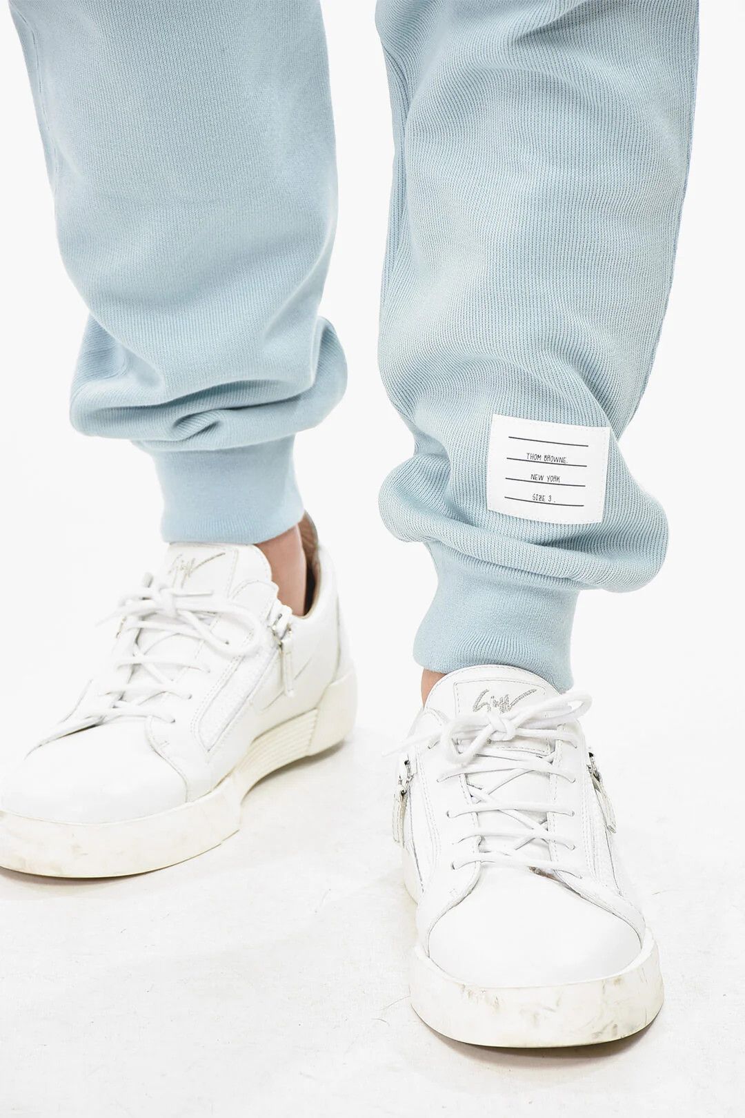 Thom Browne og1mm0426 Sweatpants & Joggers in Light Blue Size US 34 / EU 50 - 4 Thumbnail