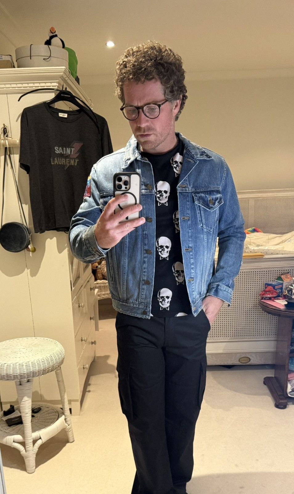 Celine $1.5k Celine logo black cargo pants jeans Hedi Slimane 48 Size US 32 / EU 48 - 13 Thumbnail