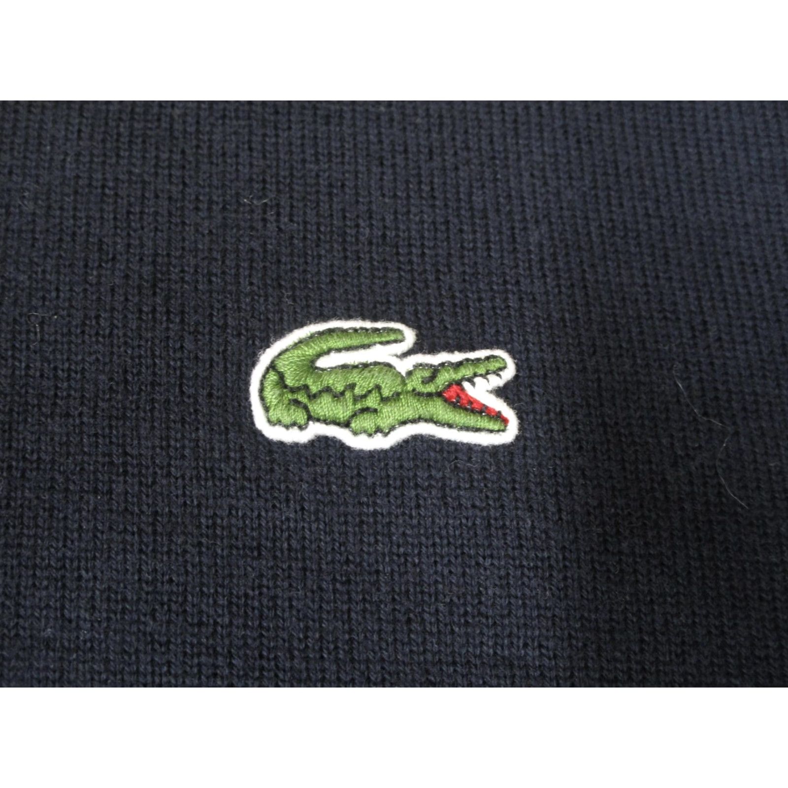 Lacoste Lacoste Sweater Mens 4XL Blue V-Neck Cotton Knit Long Sleeve Pullover Logo Streetwear Casual Business Front-Logo 90s Classic Mens Size US XXL / EU 58 / 5 - 3 Thumbnail