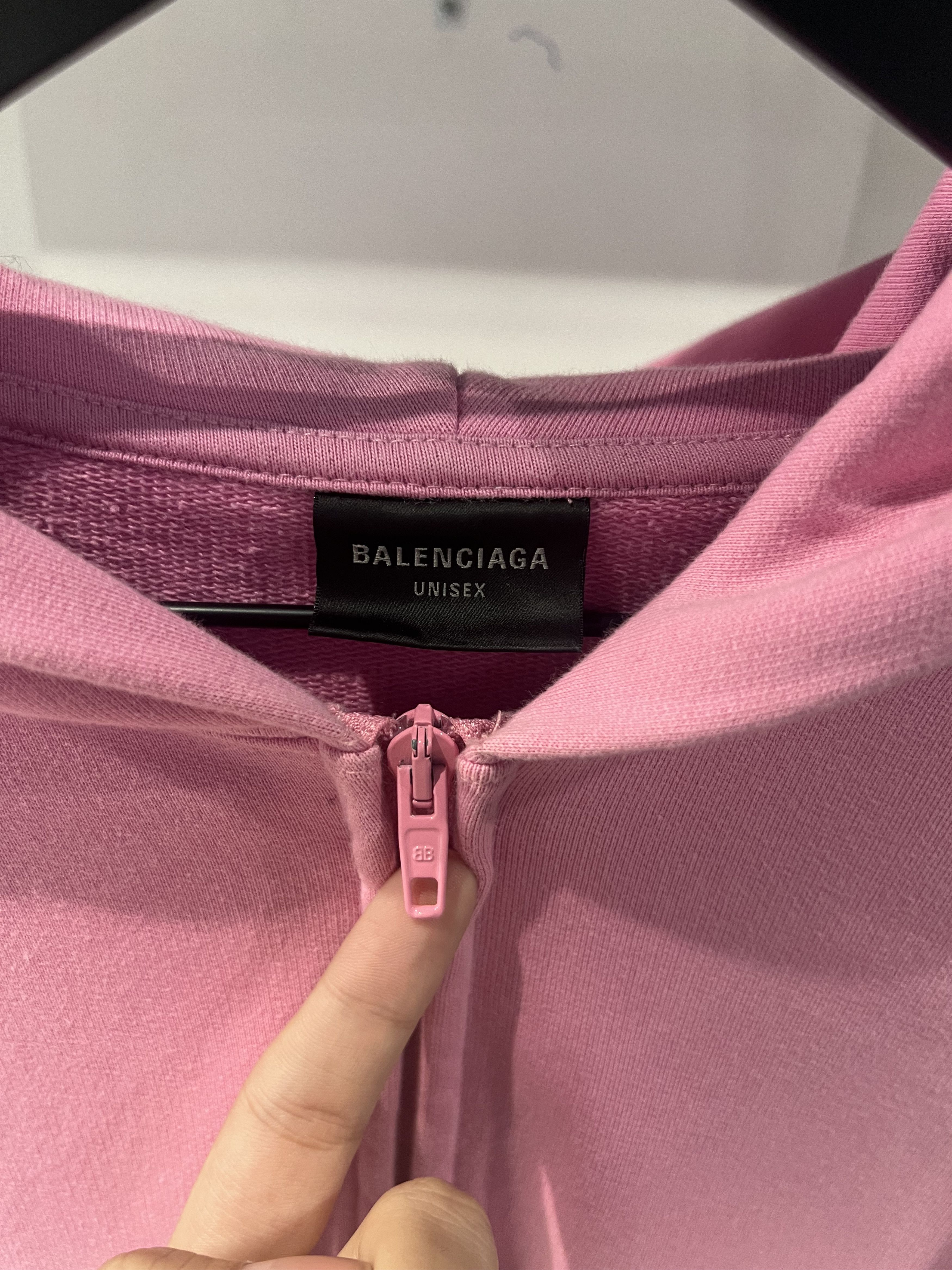 Balenciaga Balenciaga Pink Polo Zip Size US L / EU 52-54 / 3 - 3 Thumbnail