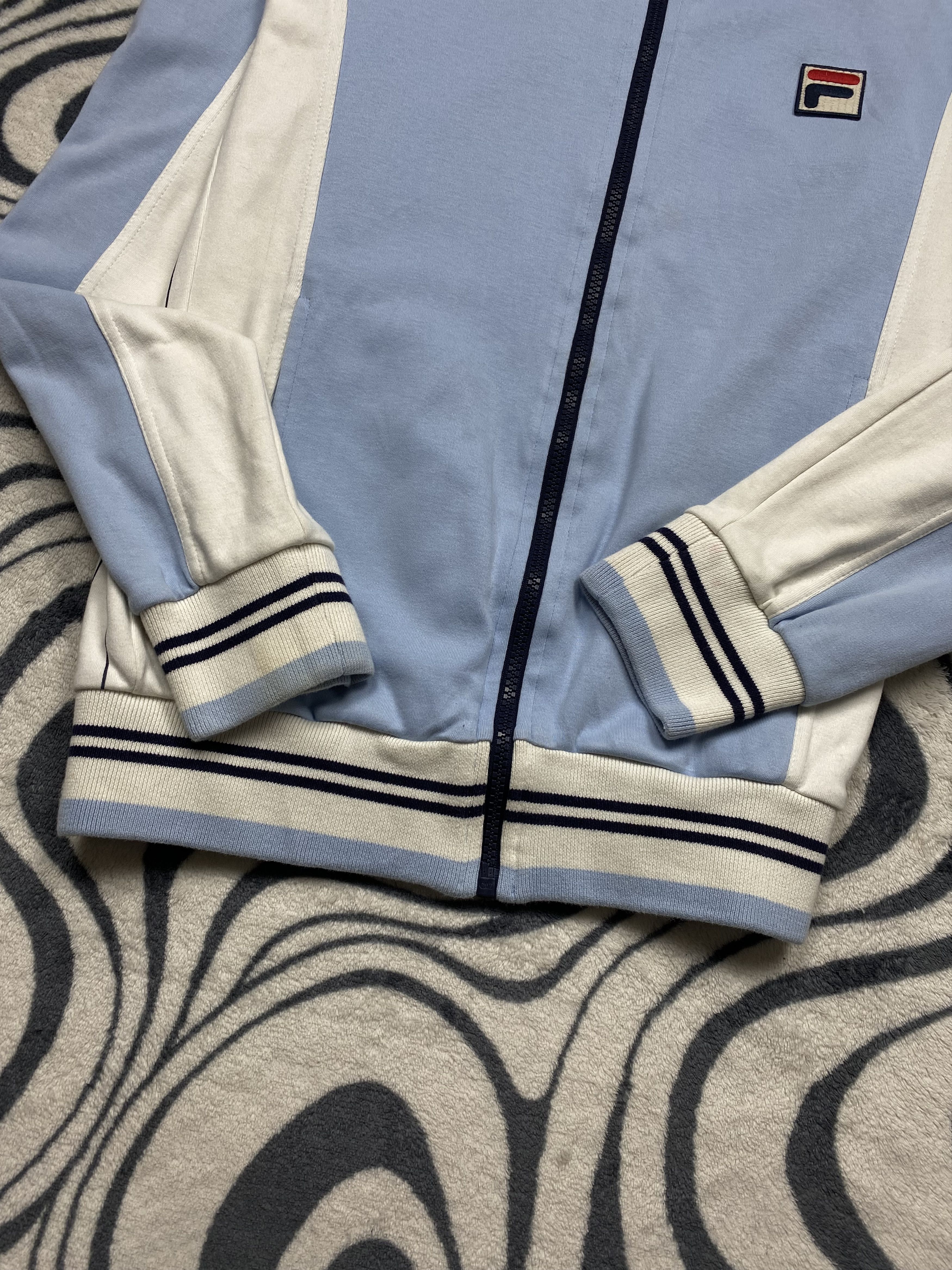 Fila Fila White Line Vintage Mens Track Top Bomber Jacket Y2K Size US M / EU 48-50 / 2 - 4 Thumbnail