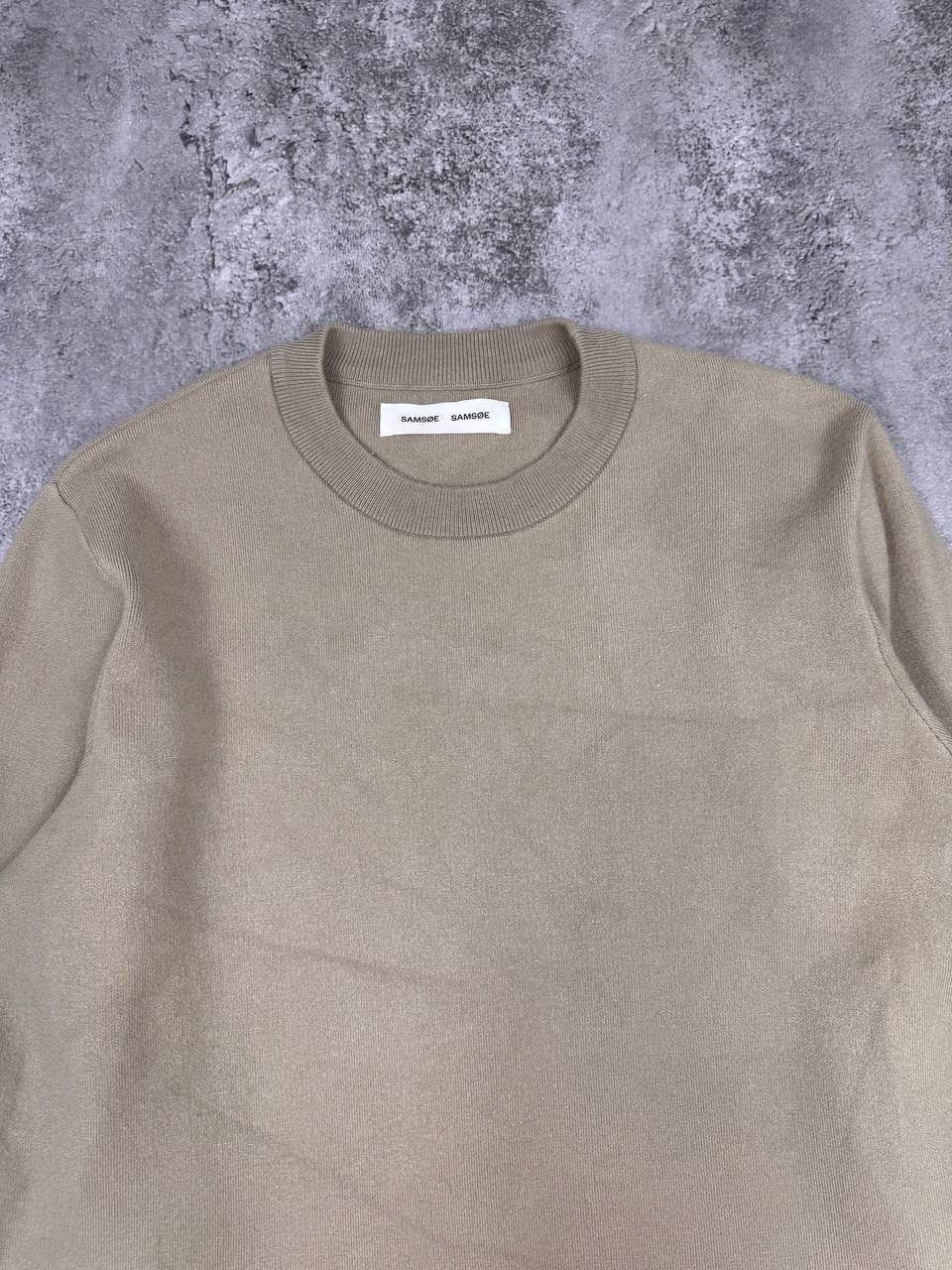 Samsoe Samsoe Samsøe Samsøe Men Cashmere Crewneck Sweater Beige Size Large Size US L / EU 52-54 / 3 - 3 Thumbnail