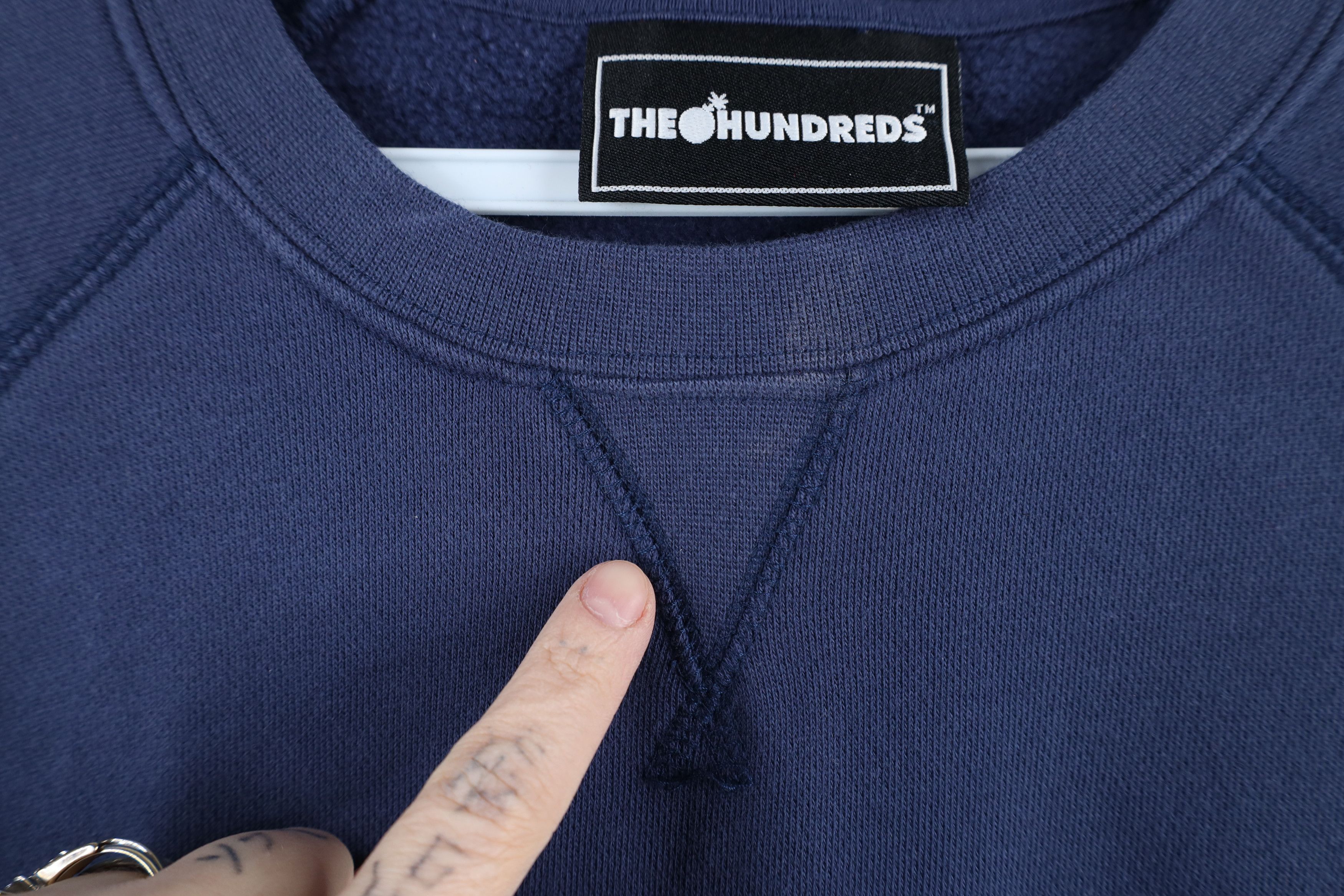 The Hundreds × Vintage Vintage Y2K The Hundreds Spell Out Crewneck Sweatshirt Blue Size US S / EU 44-46 / 1 - 7 Thumbnail