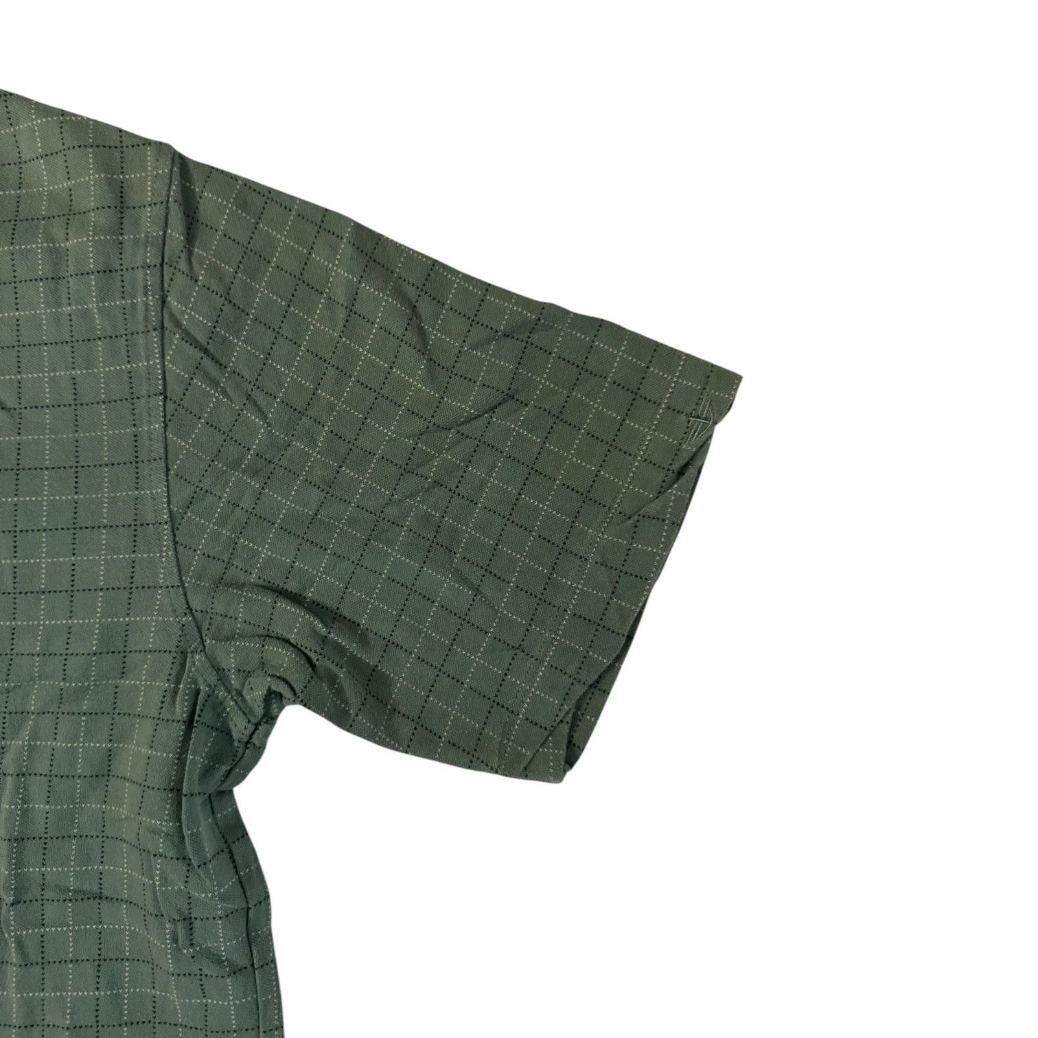 Dockers Dockers Men’s Sage Green with Black & White Stripes Polo LG Size US L / EU 52-54 / 3 - 5 Thumbnail