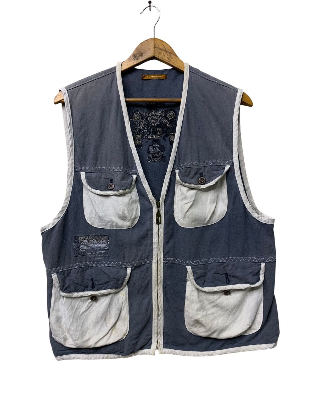 Lancel 🔥VTG LANCEL PARIS TACTICAL UTILITY VEST JACKET Size US M / EU 48-50 / 2 - 1 Thumbnail