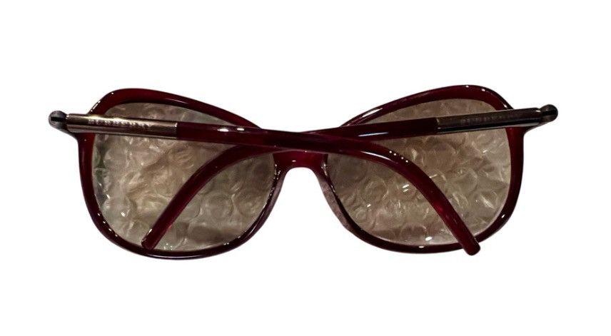 Burberry Burberry Butterfly Oversized Burgundy Sunglasses with Case Size ONE SIZE - 2 Thumbnail