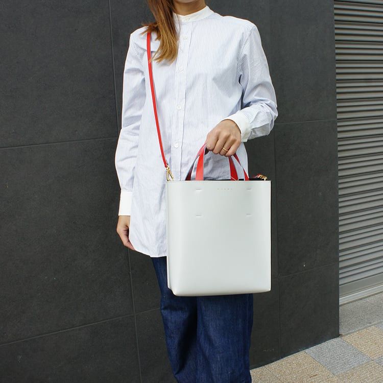 Marni Marni Museo Small Two Tone Gray Black Block Leather Tote Bag Size ONE SIZE - 5 Thumbnail